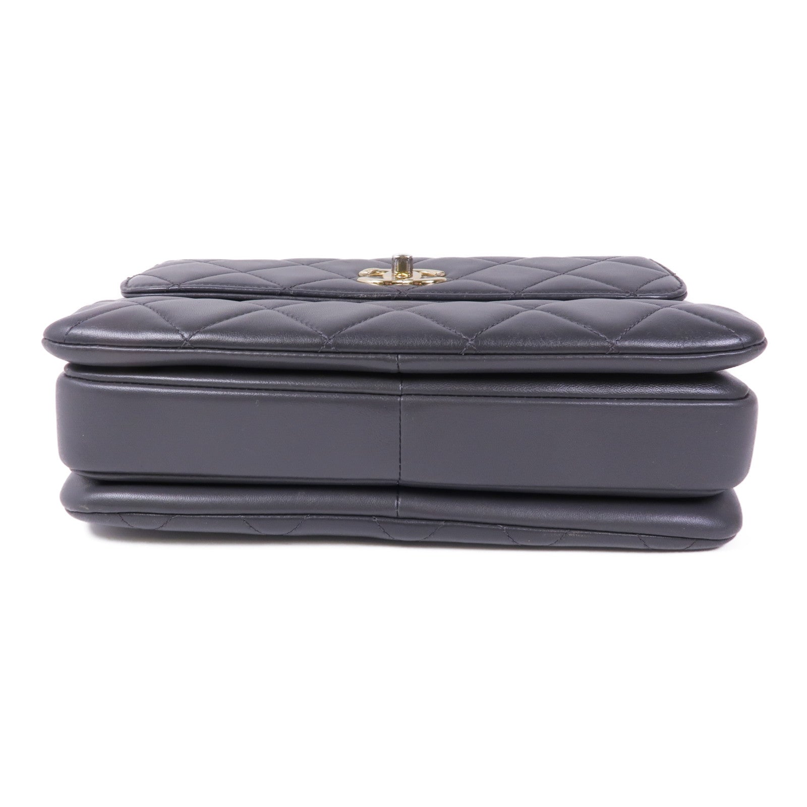 CHANEL 羊皮皮革2way Chain Shoulder Bag金扣手挽肩背兩用袋