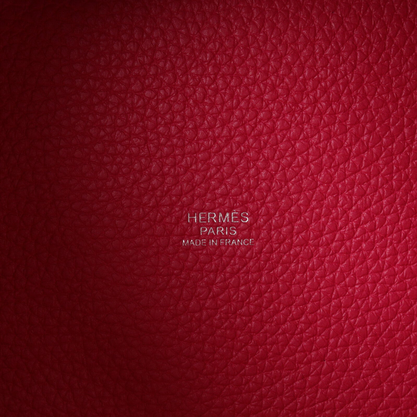 HERMES Clemence皮革Picotin PM手挽袋Rose Mexico