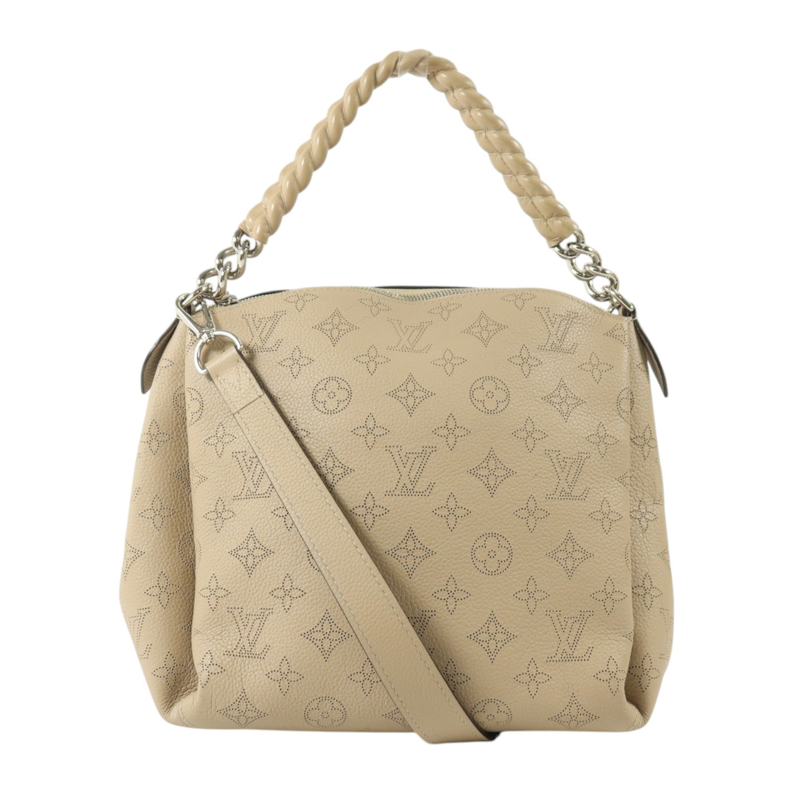 LOUIS VUITTON Mahina Babylon Chain BB銀扣手挽肩背兩用袋