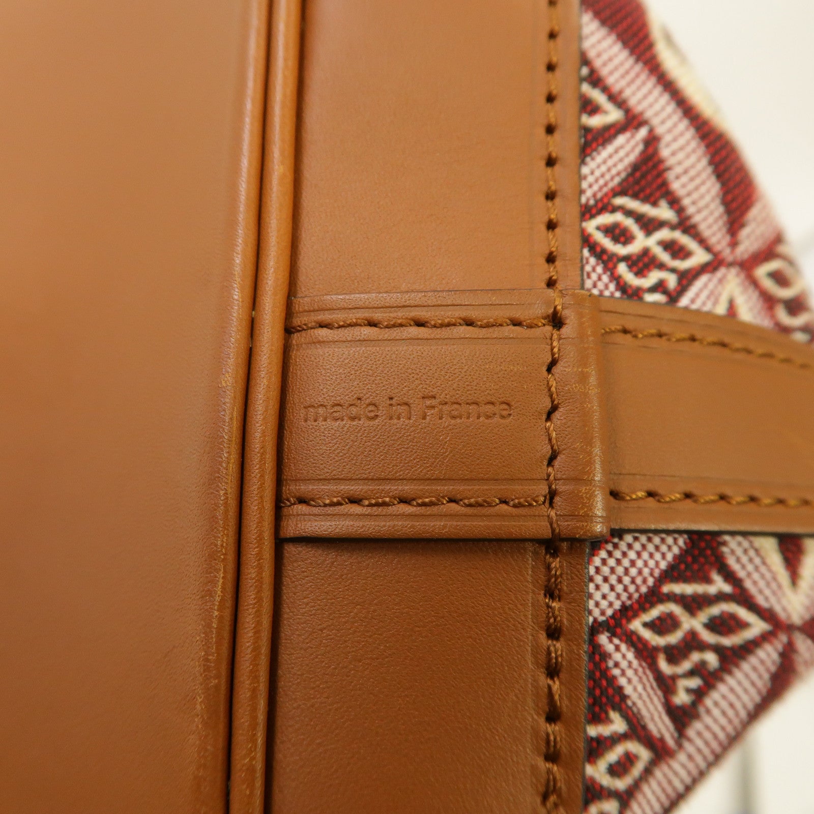 LOUIS VUITTON 【激減優惠】Monogram Jacquard 1854 Petit Noe金扣肩背袋紅色