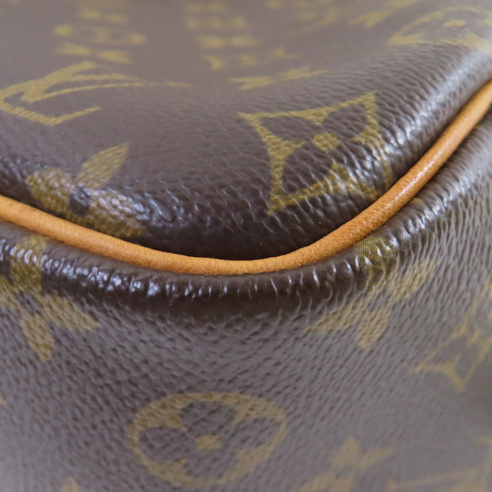 LOUIS VUITTON 【激減優惠】Monogram Deauville GM Handbag金扣手挽袋啡色