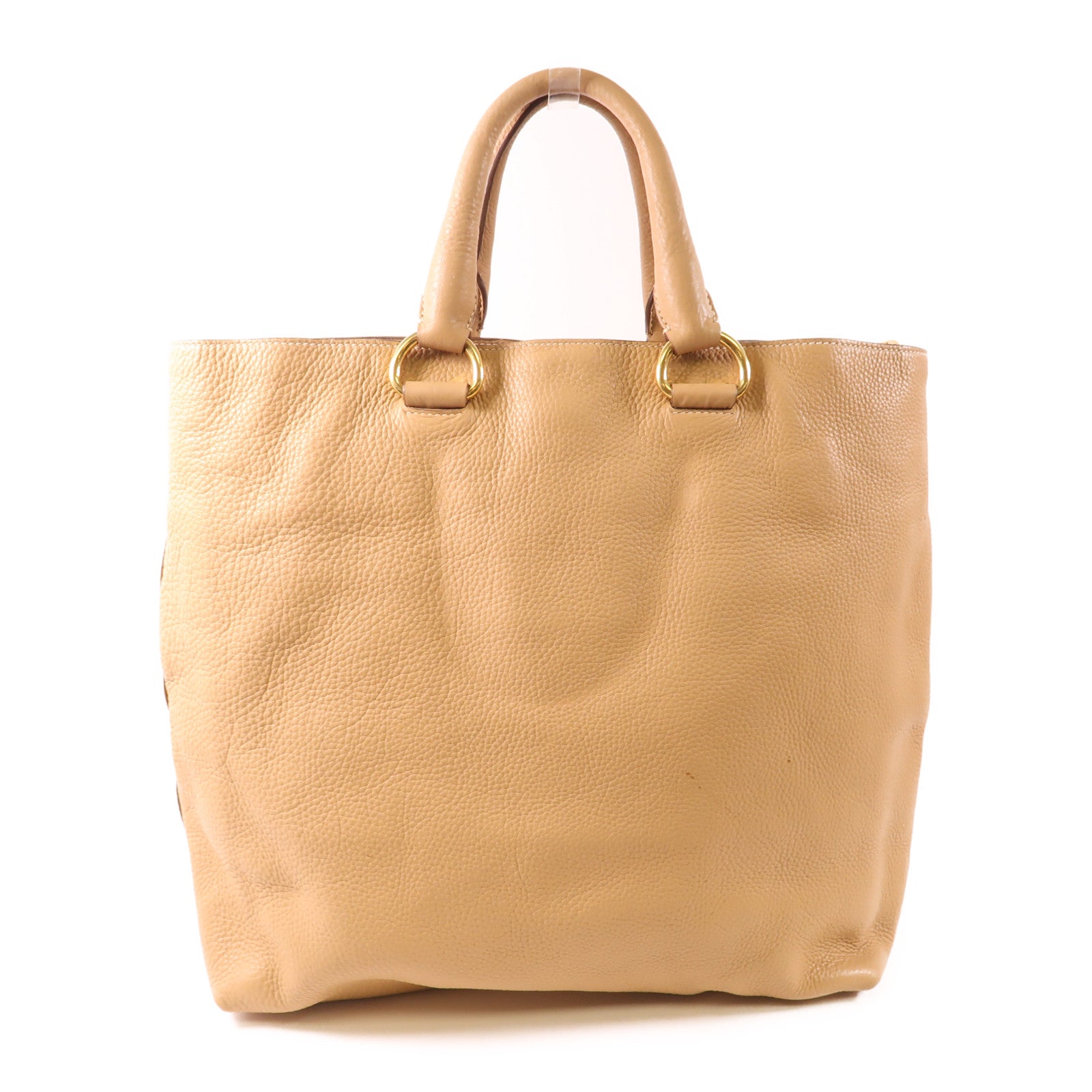 PRADA 【激減優惠】牛皮皮革Shoulder Bag金扣手挽肩背兩用袋