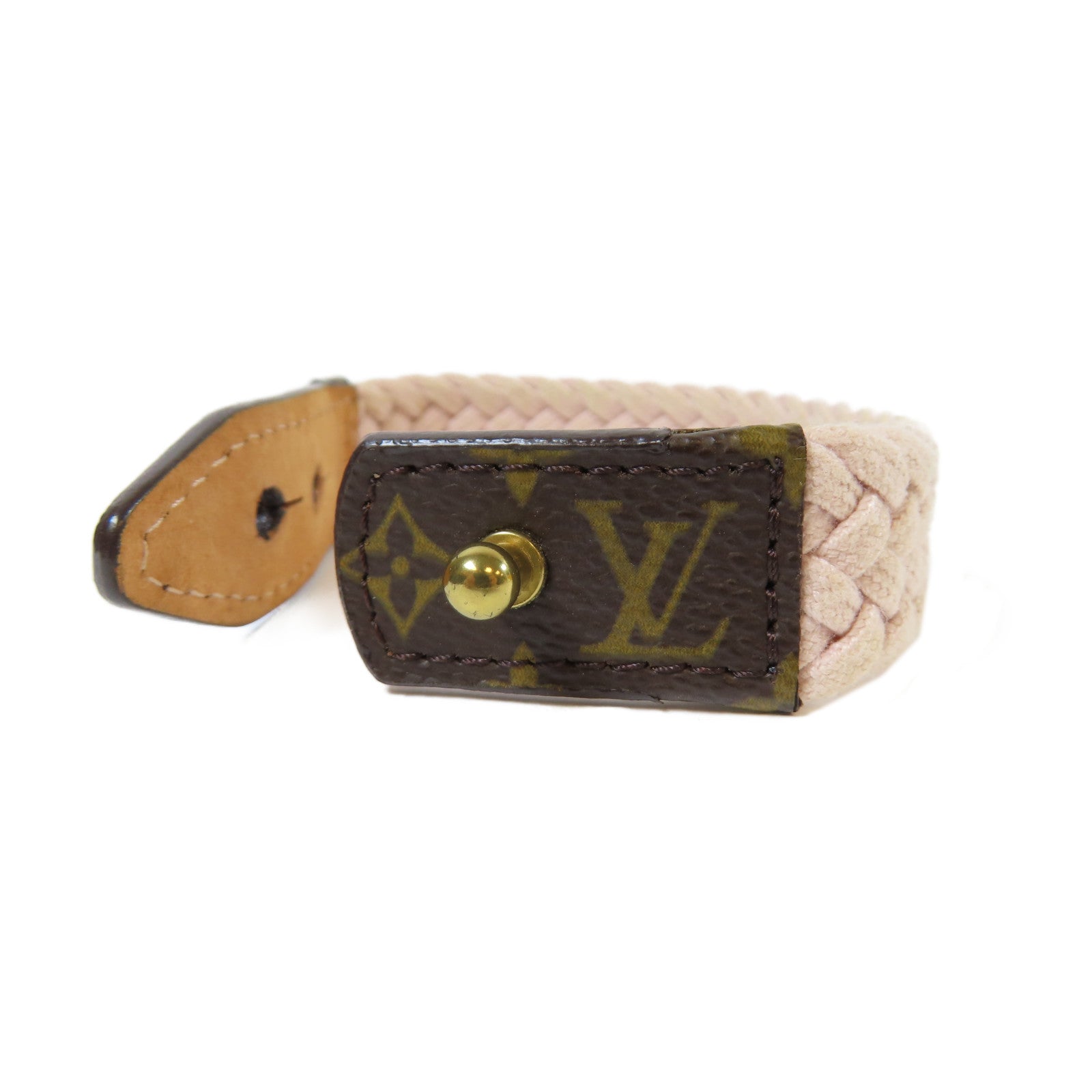 LOUIS VUITTON 【激減優惠】塗層帆布/棉質Bracelet金扣手鐲#17cm