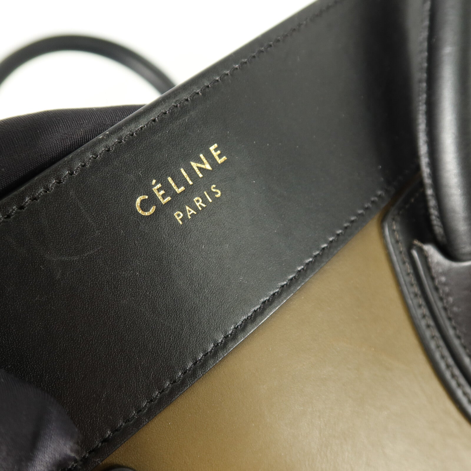CELINE 牛皮皮革Mini Luggage手挽袋