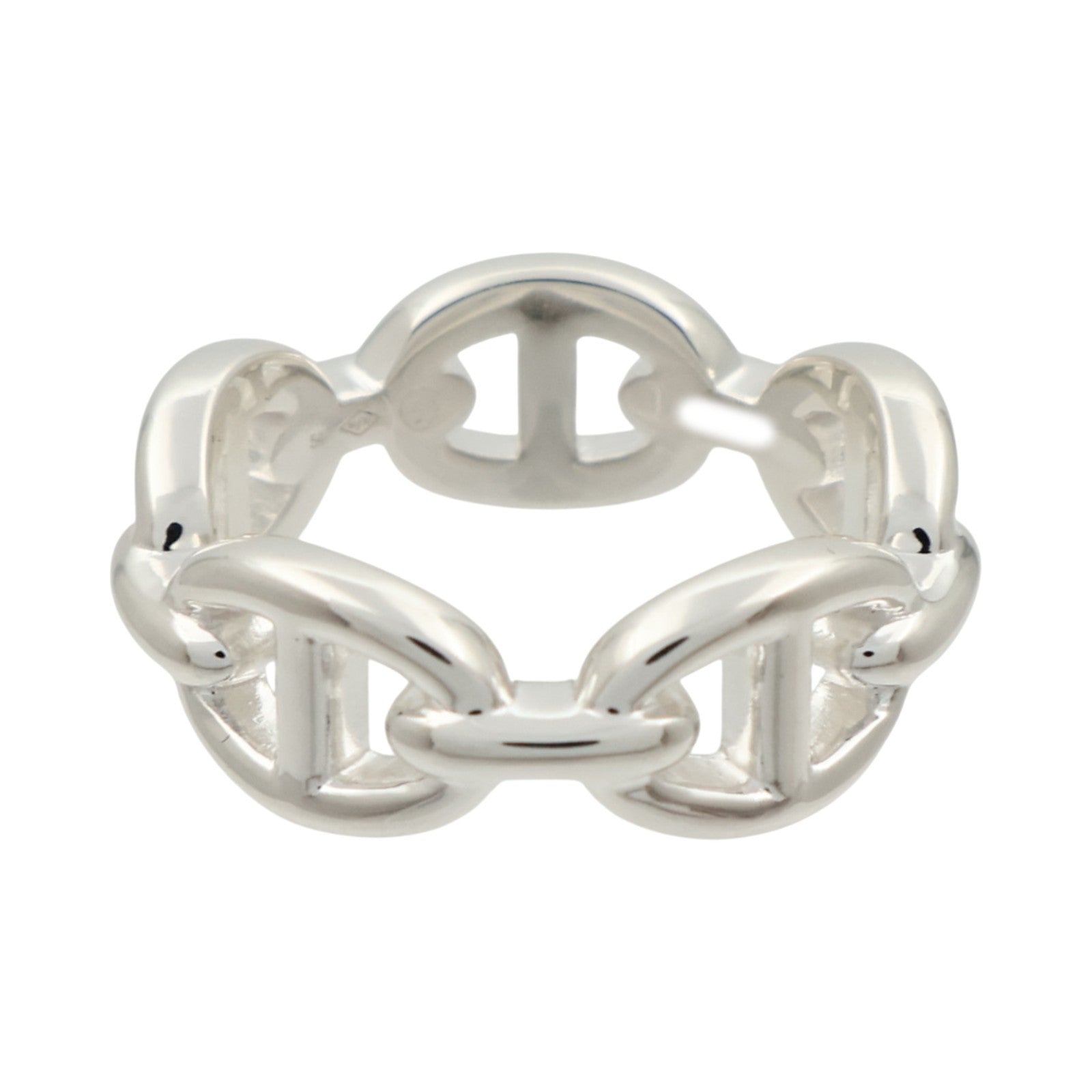 HERMES 925純銀Chaine d'ancre Enchainee Ring戒指