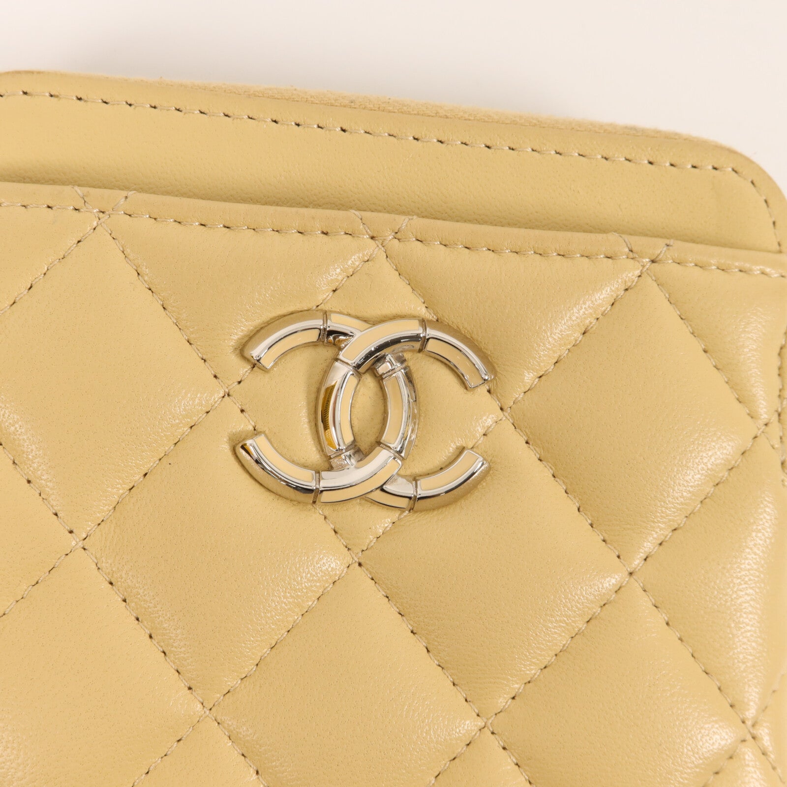 CHANEL 羊皮皮革CC Logo Card Case卡片套