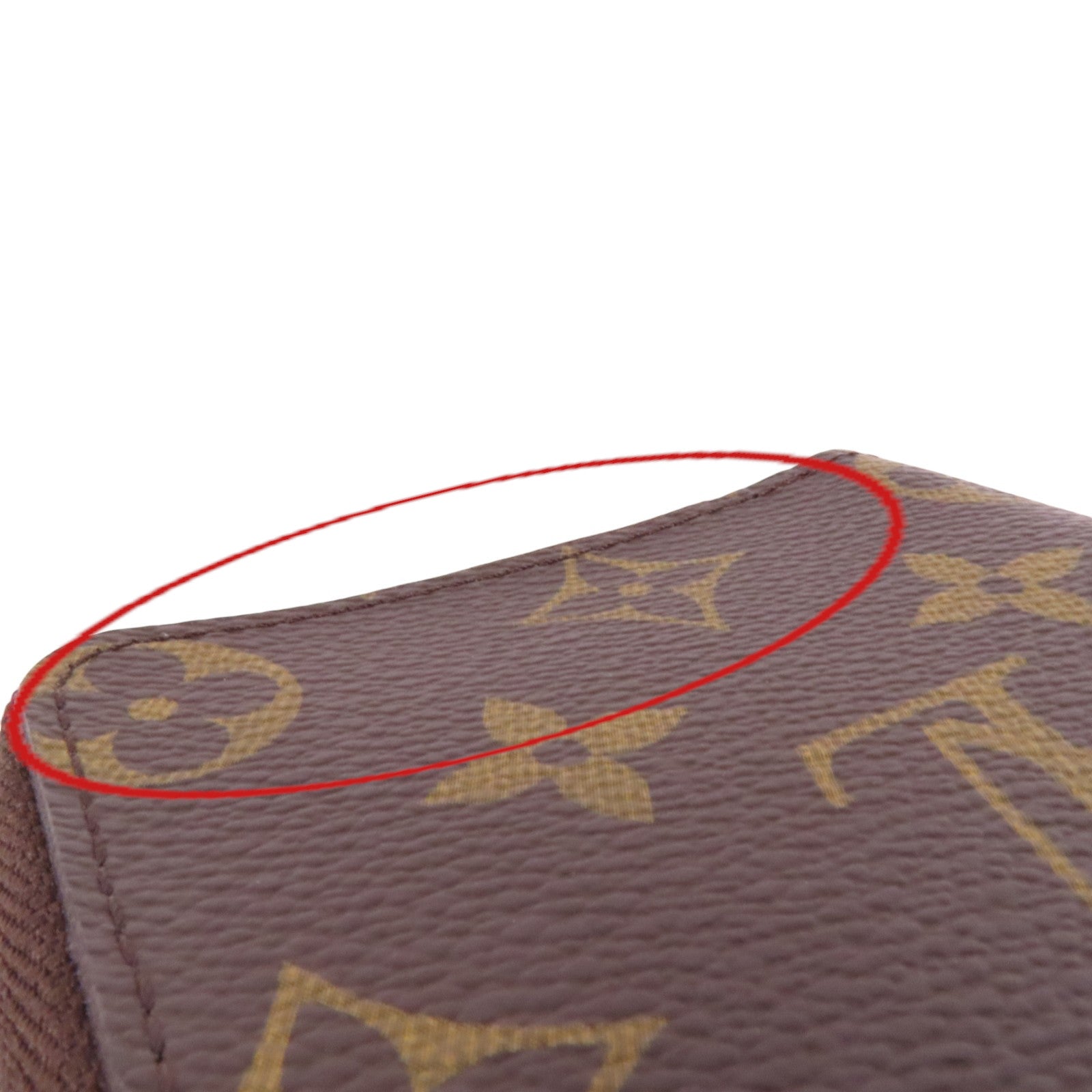 LOUIS VUITTON Monogram Zipper Card Case金扣卡套