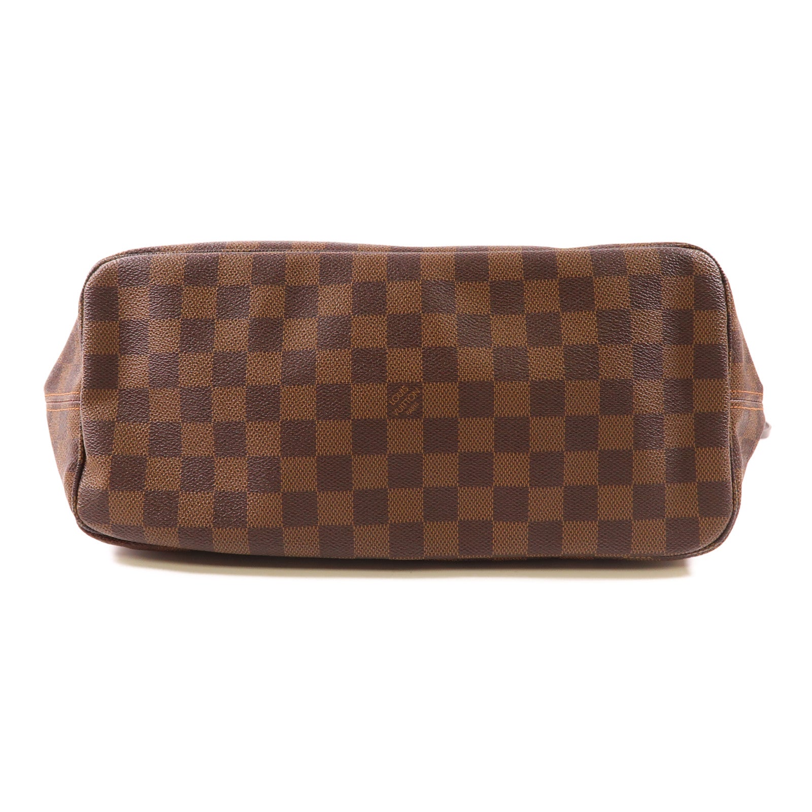 LOUIS VUITTON LV GHW Neverfull MM Shoulder Tote Bag N51105 Damier Brown