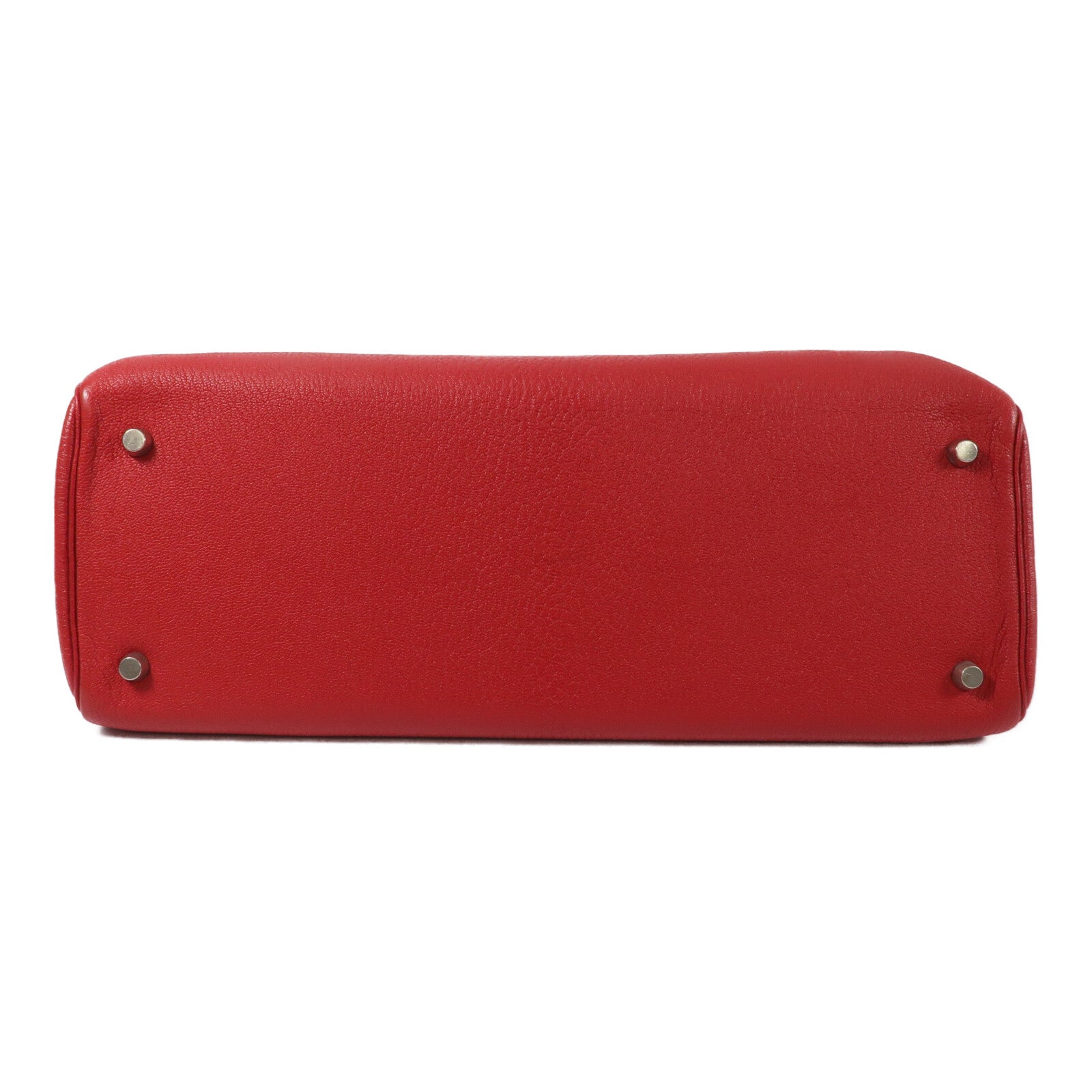 HERMES Fjord皮革Cabana 35肩背袋Rouge H