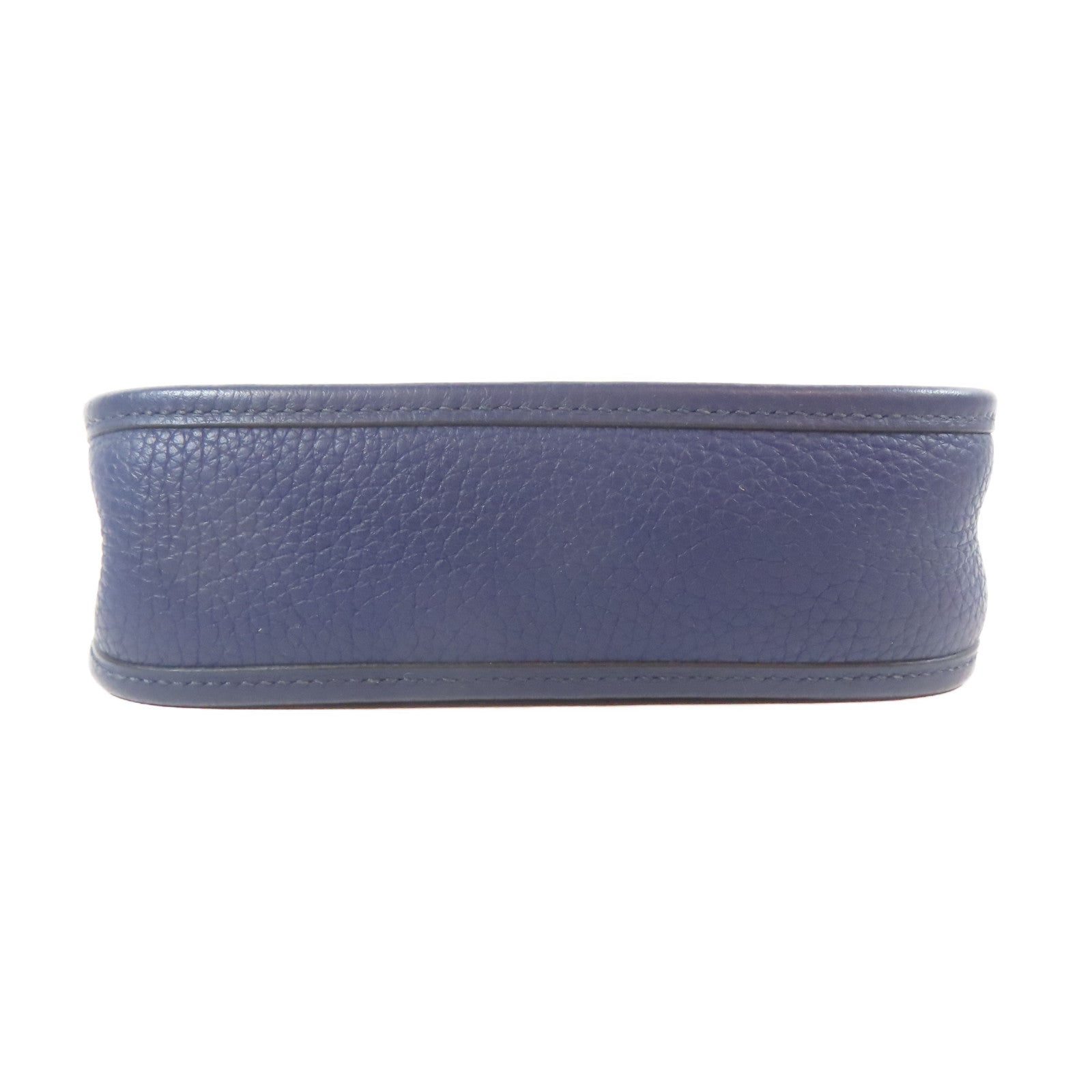 HERMES Clemence皮革Evelyne TPM金扣肩背袋藍色