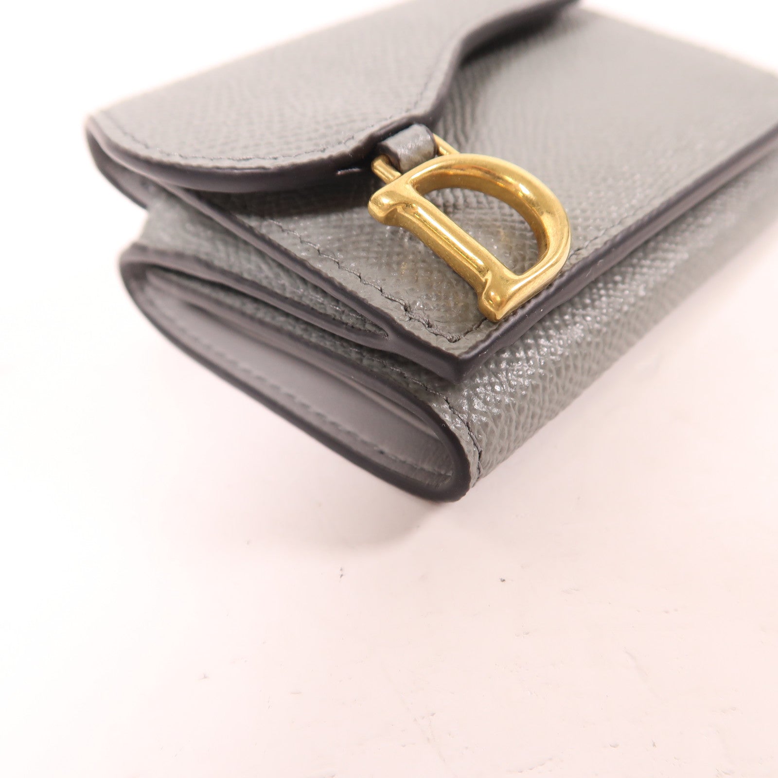 Dior 牛皮皮革Wallet金扣錢包