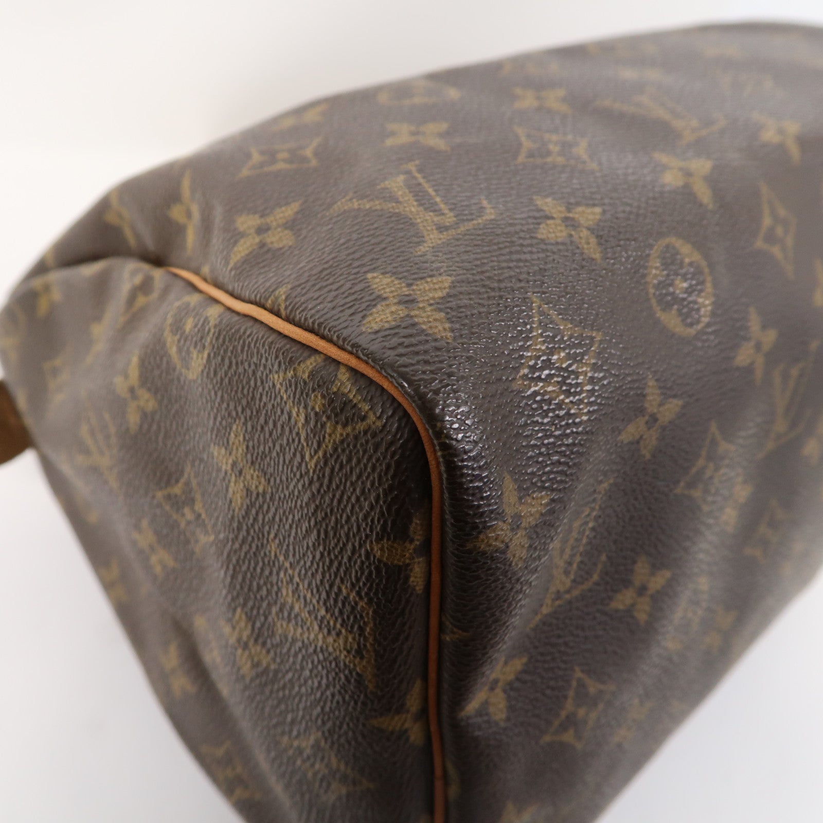 LOUIS VUITTON 【激減優惠】Monogram Speedy 30金扣手挽袋啡色