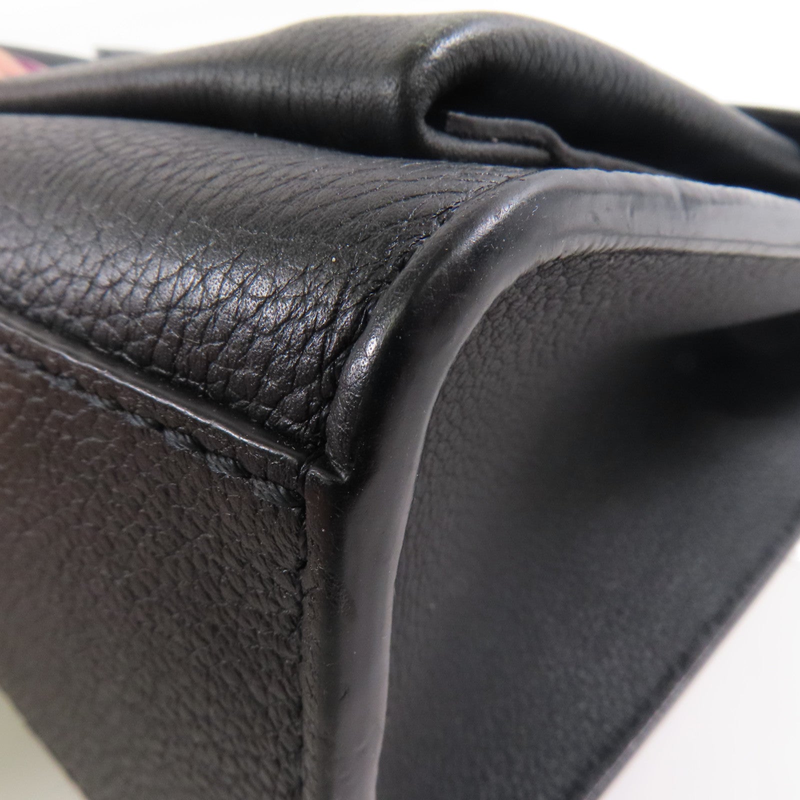 LOUIS VUITTON 牛皮皮革Mylockme Chain Bag銀扣鏈帶肩背袋