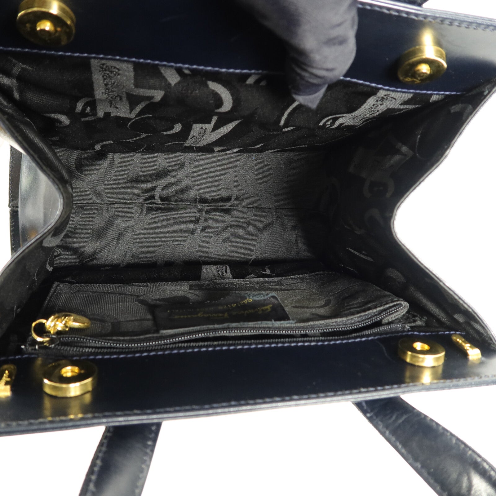 Salvatore Ferragamo 牛皮皮革Vara Ribbon手挽肩背兩用袋