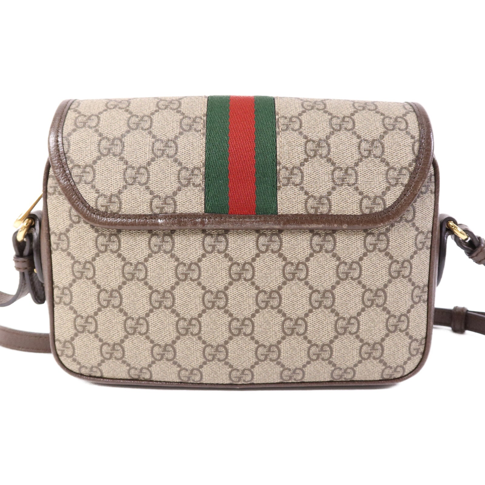 GUCCI 【激減優惠】塗層帆布Ophidia GG Shoulder Bag金扣肩背袋