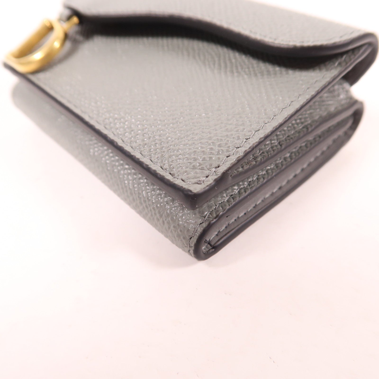 Dior 牛皮皮革Wallet金扣錢包
