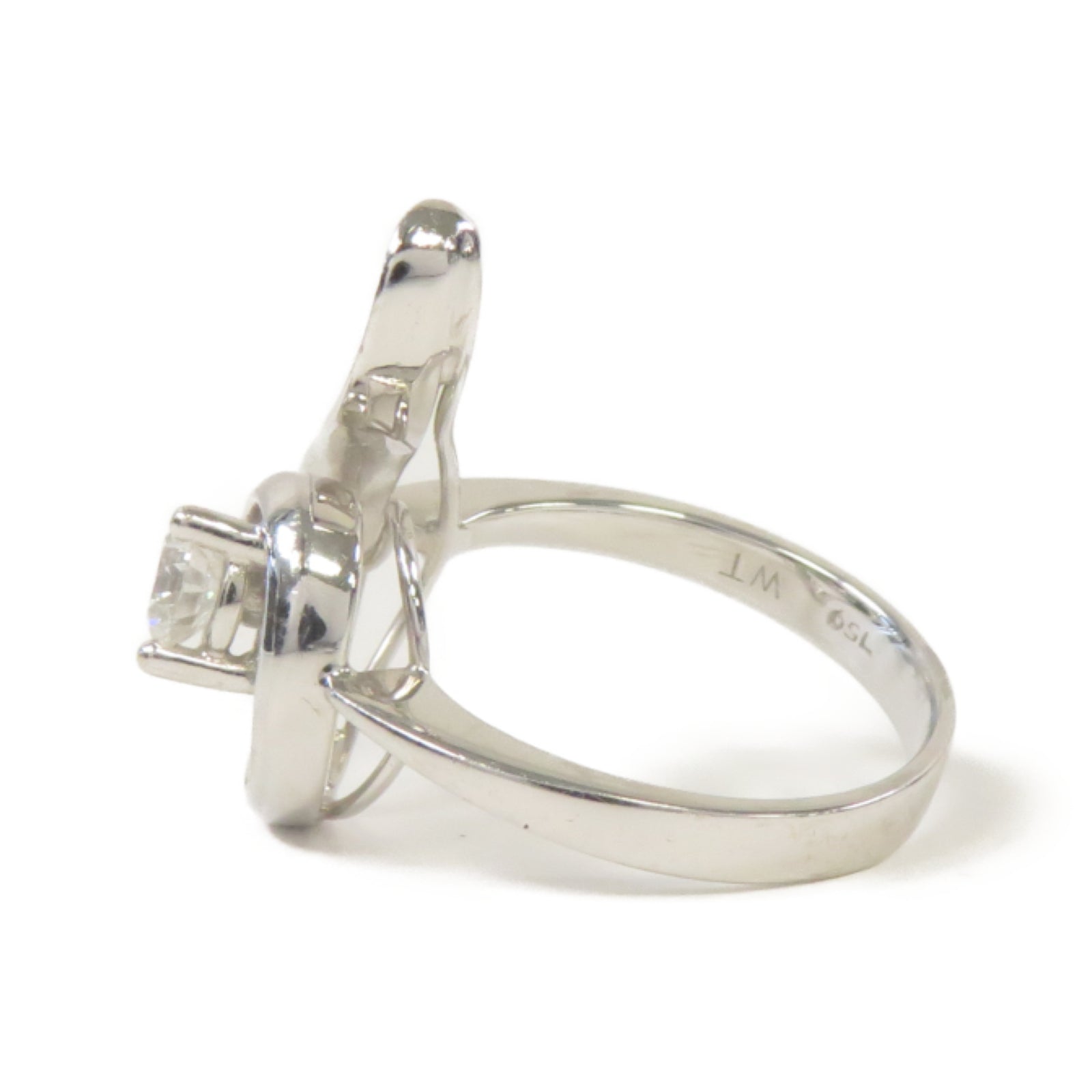 JEWELRY **【激減優惠】18K白金Diamond Ring 0.34ct鑽石戒指US#5.75