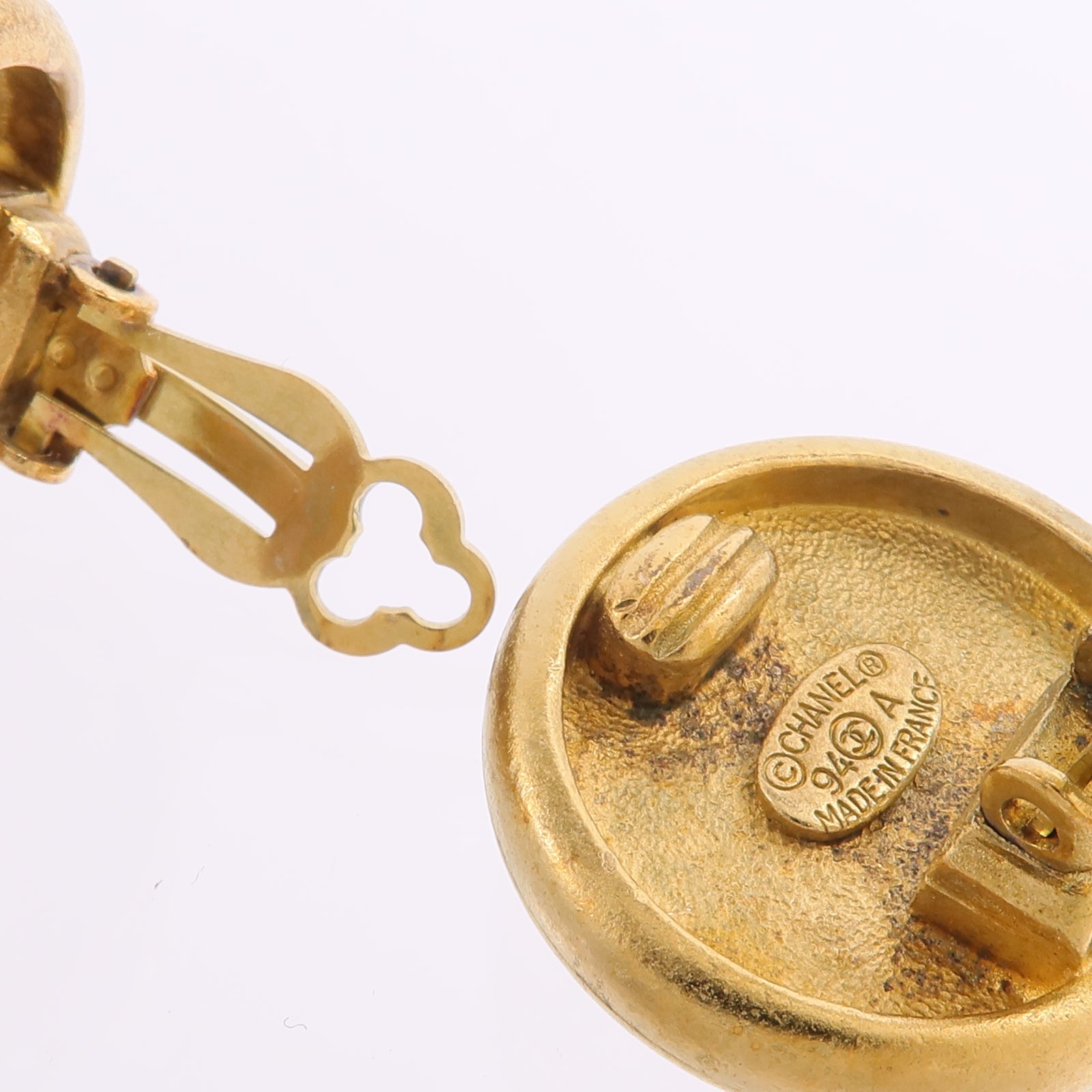 CHANEL 金屬Vintage Clip-On Earrings耳環