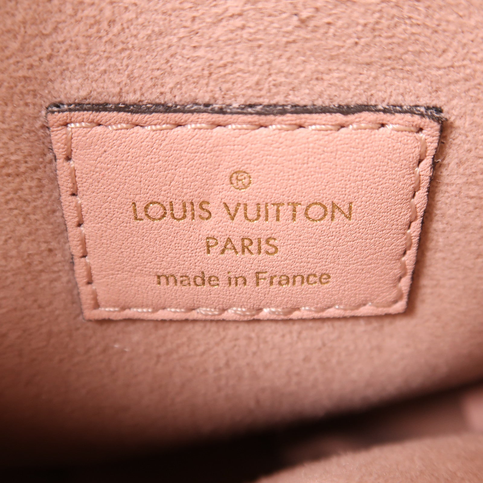 LOUIS VUITTON Monogram Locky BB金扣手挽肩背兩用袋棕色/粉紅色
