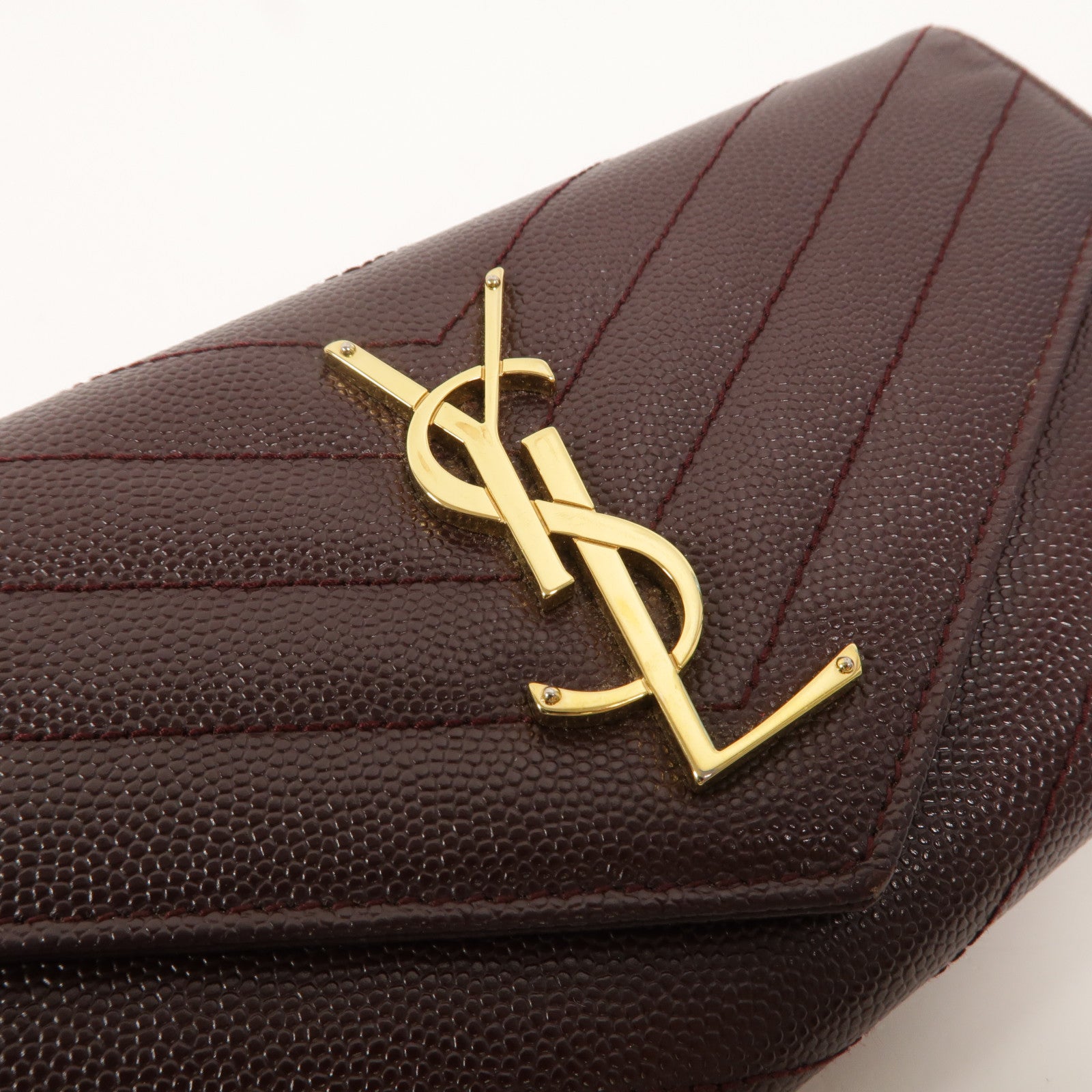 SAINT LAURENT 牛皮皮革Long Envelope Wallet長錢包