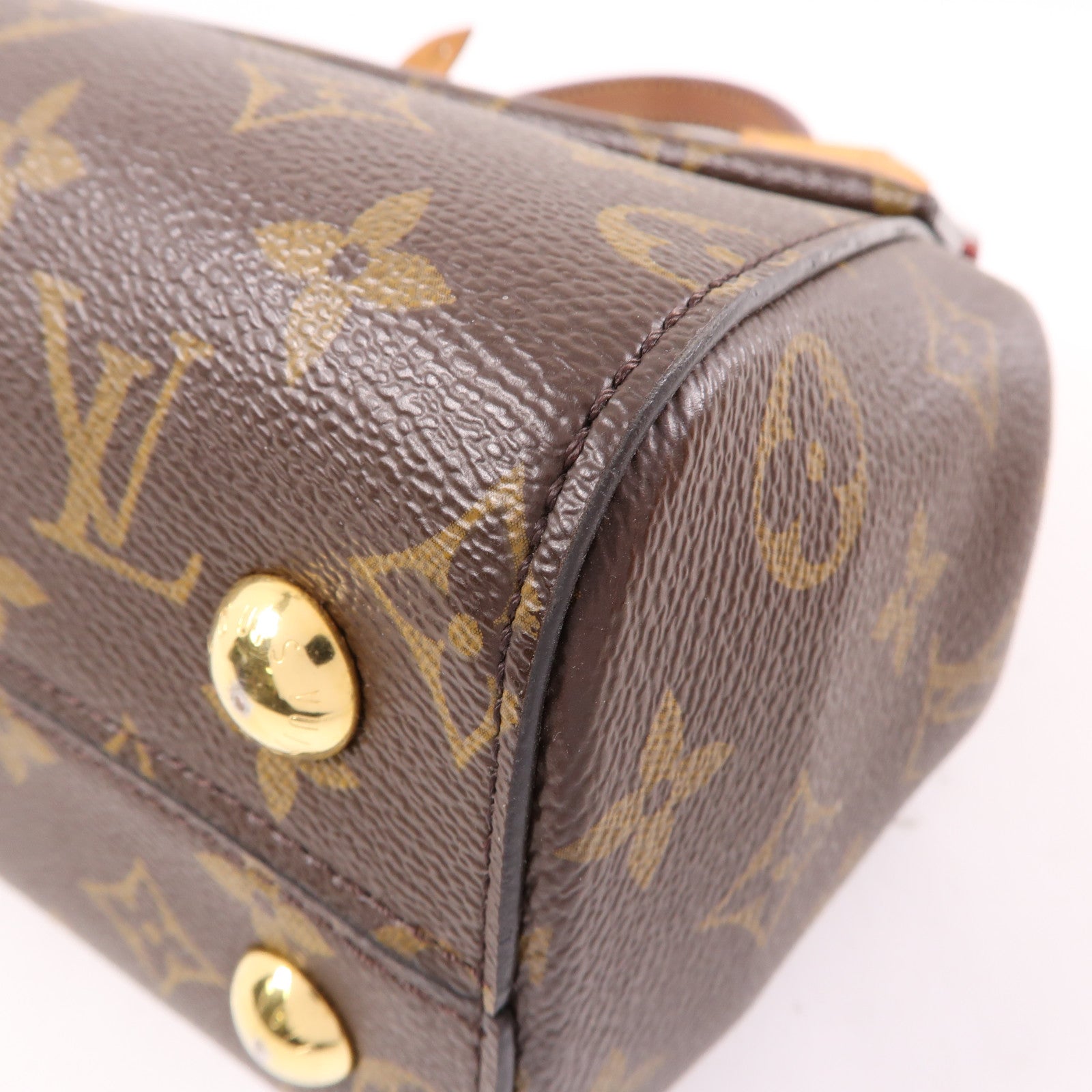 LOUIS VUITTON Monogram Cluny BB金扣手挽肩背兩用袋啡色