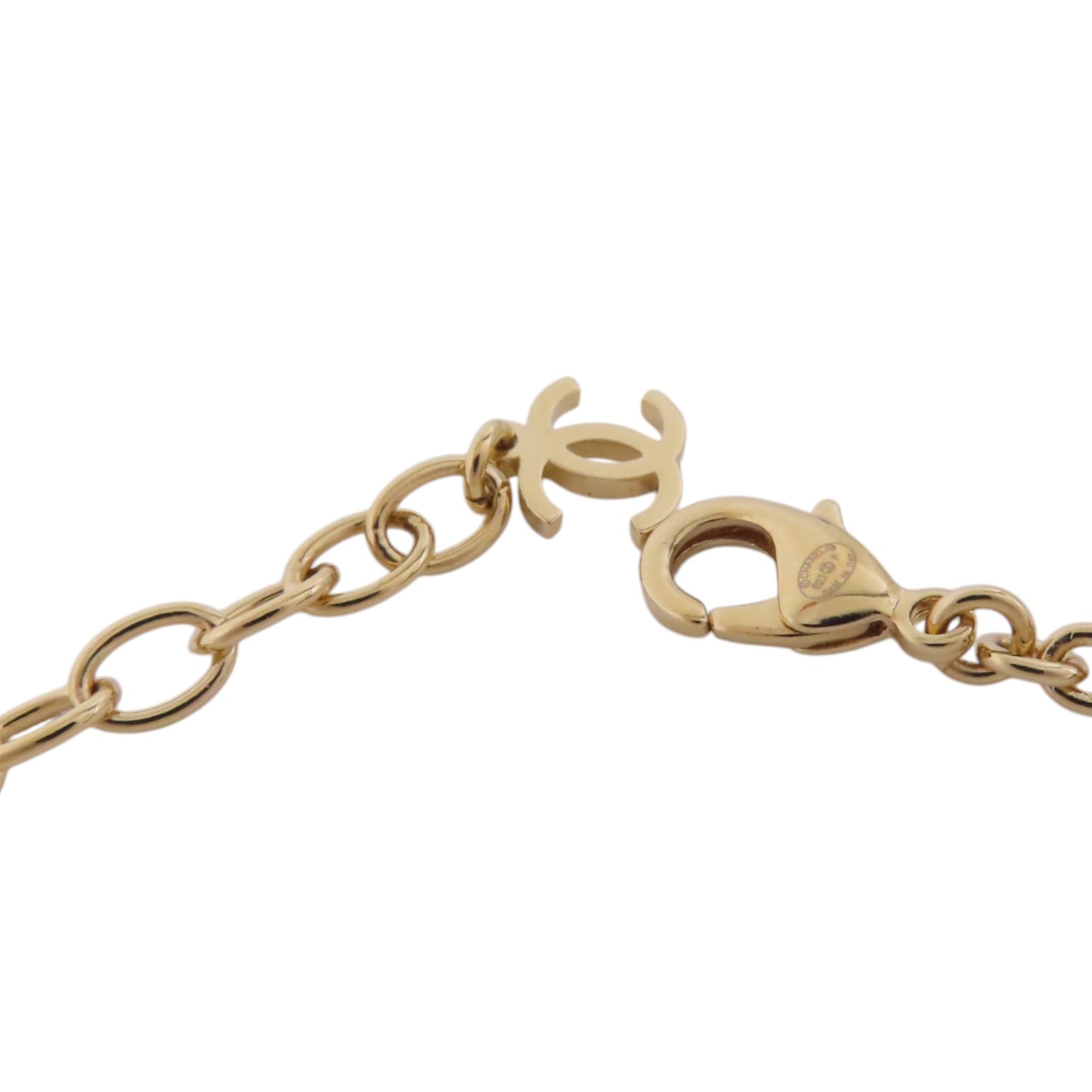 CHANEL CC GHW Necklace B23P Metal Rhinestone