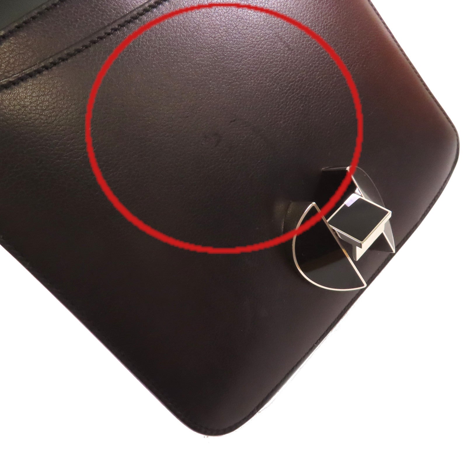 HERMES Evercolor皮革2002 Shoulder Bag銀扣肩背袋Noir黑色