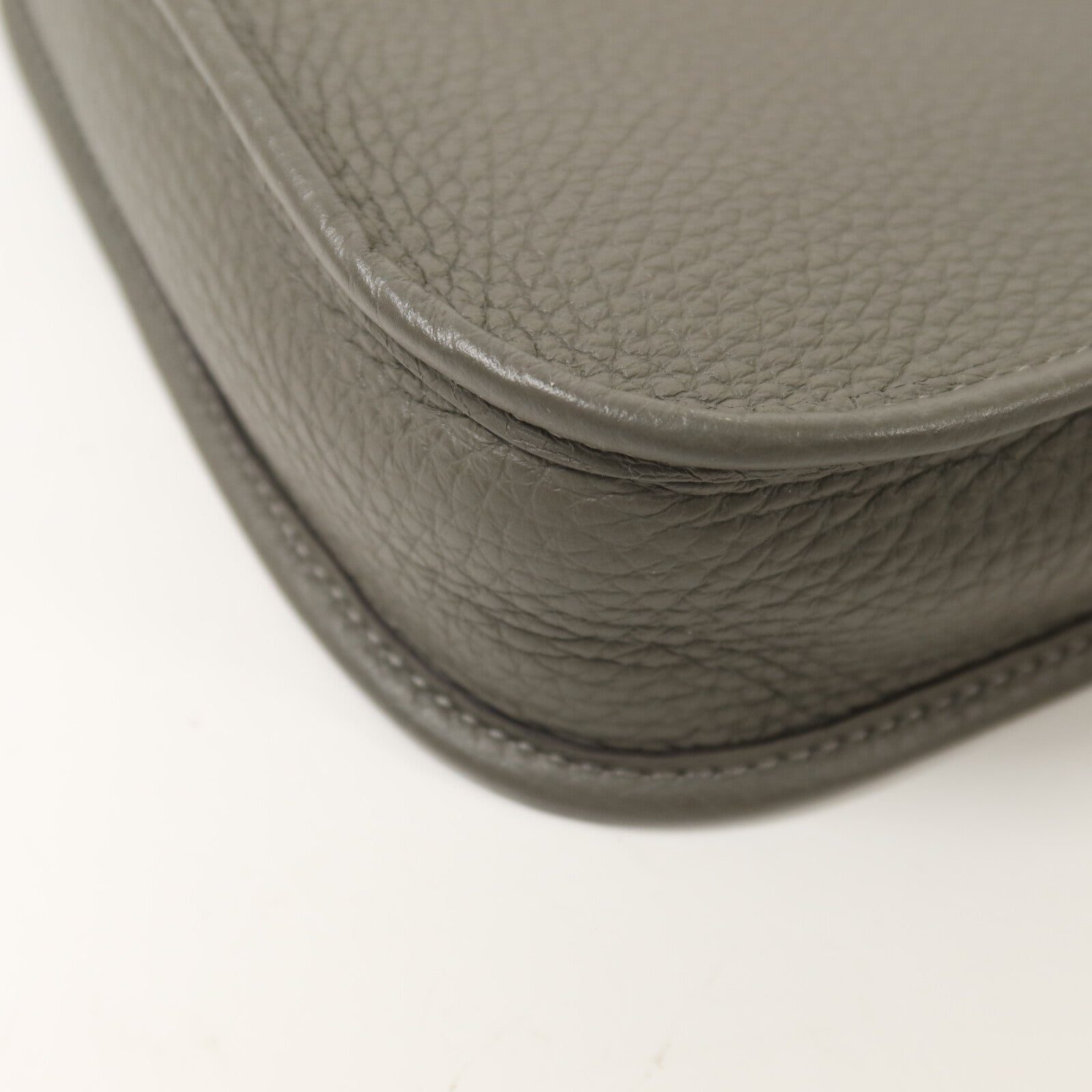 HERMES Clemence皮革Evelyne TPM肩背袋Gris Meyer