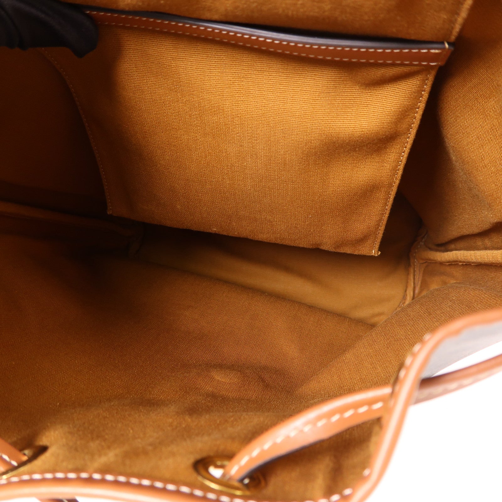 CELINE GHW Medium Backpack Foico Rucksack 117902 Coated Canvas Brown
