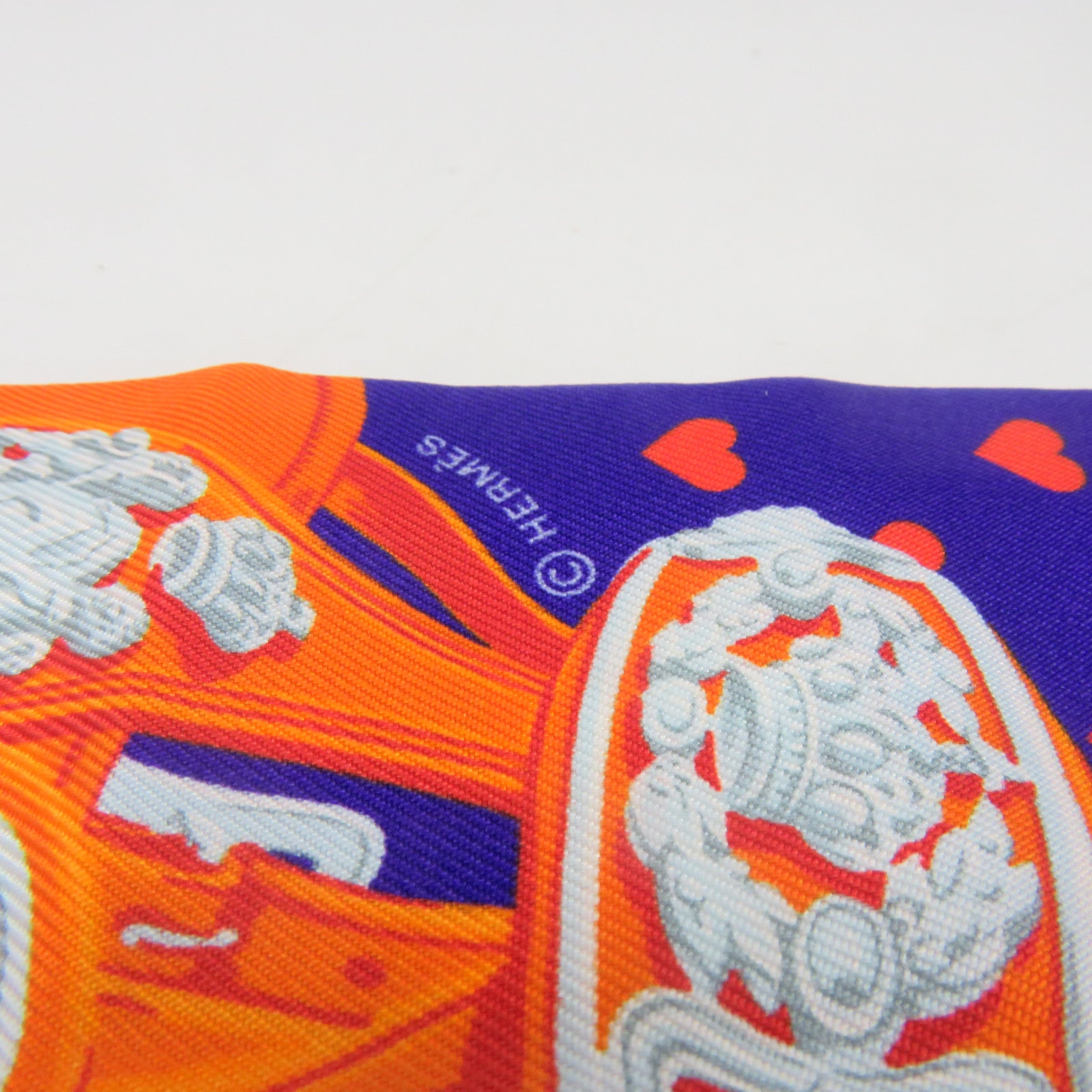 HERMES 【激減優惠】絲質Twilly Scarf絲巾橙色/紫色/彩色