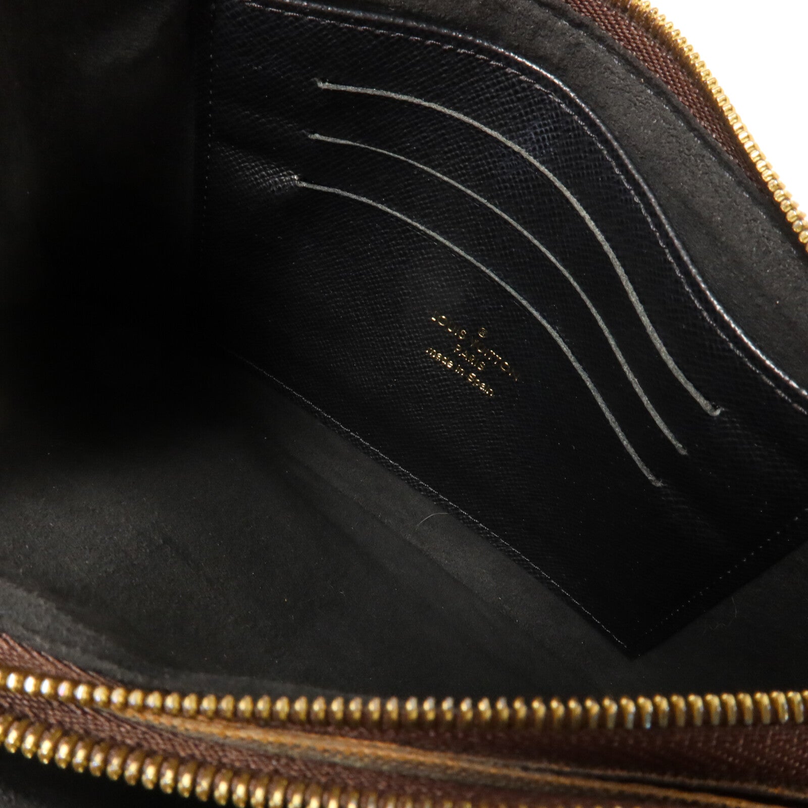 LOUIS VUITTON Monogram Giant Reverse Double Zip Pochette肩背袋