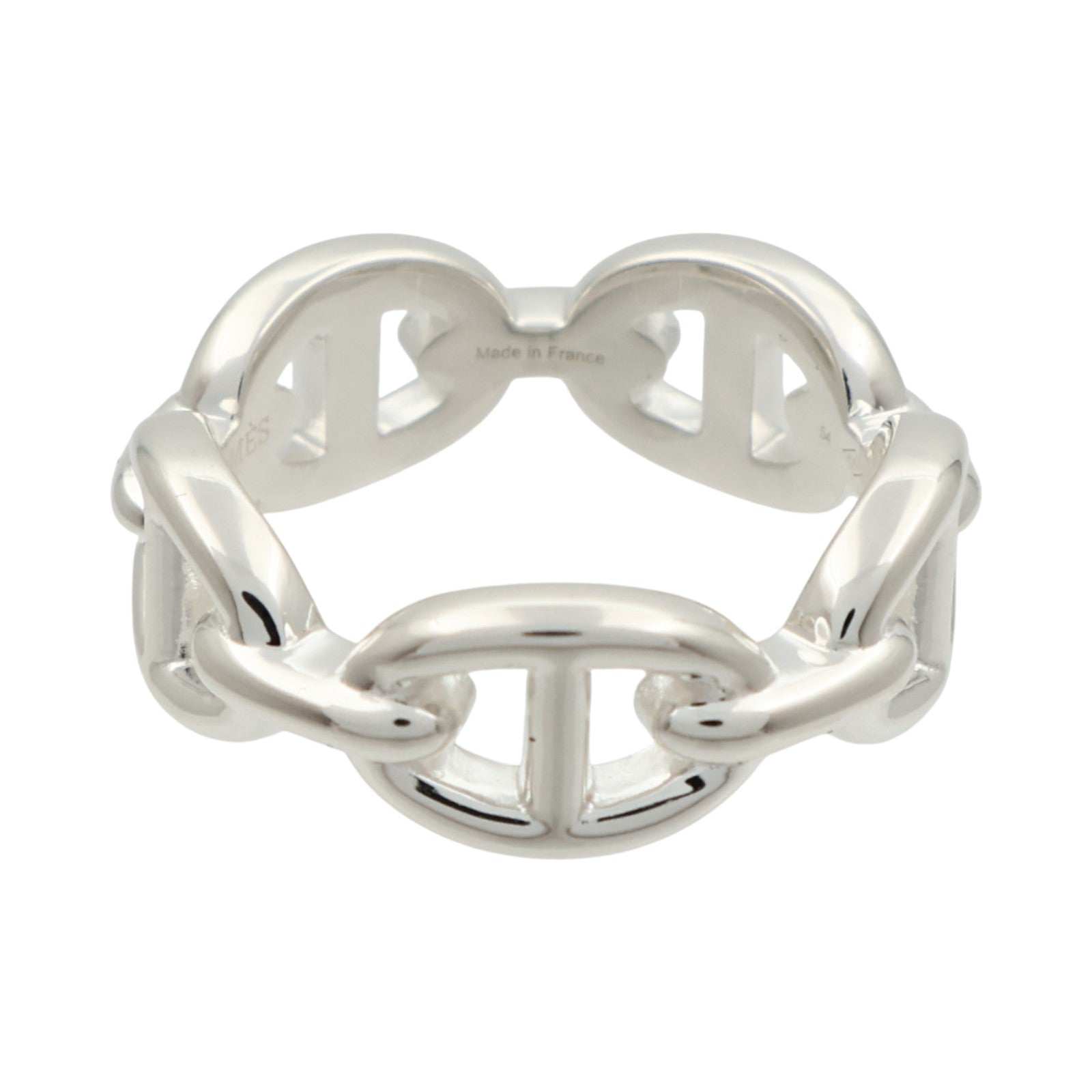 HERMES 925純銀Chaine d'ancre Enchainee Ring戒指