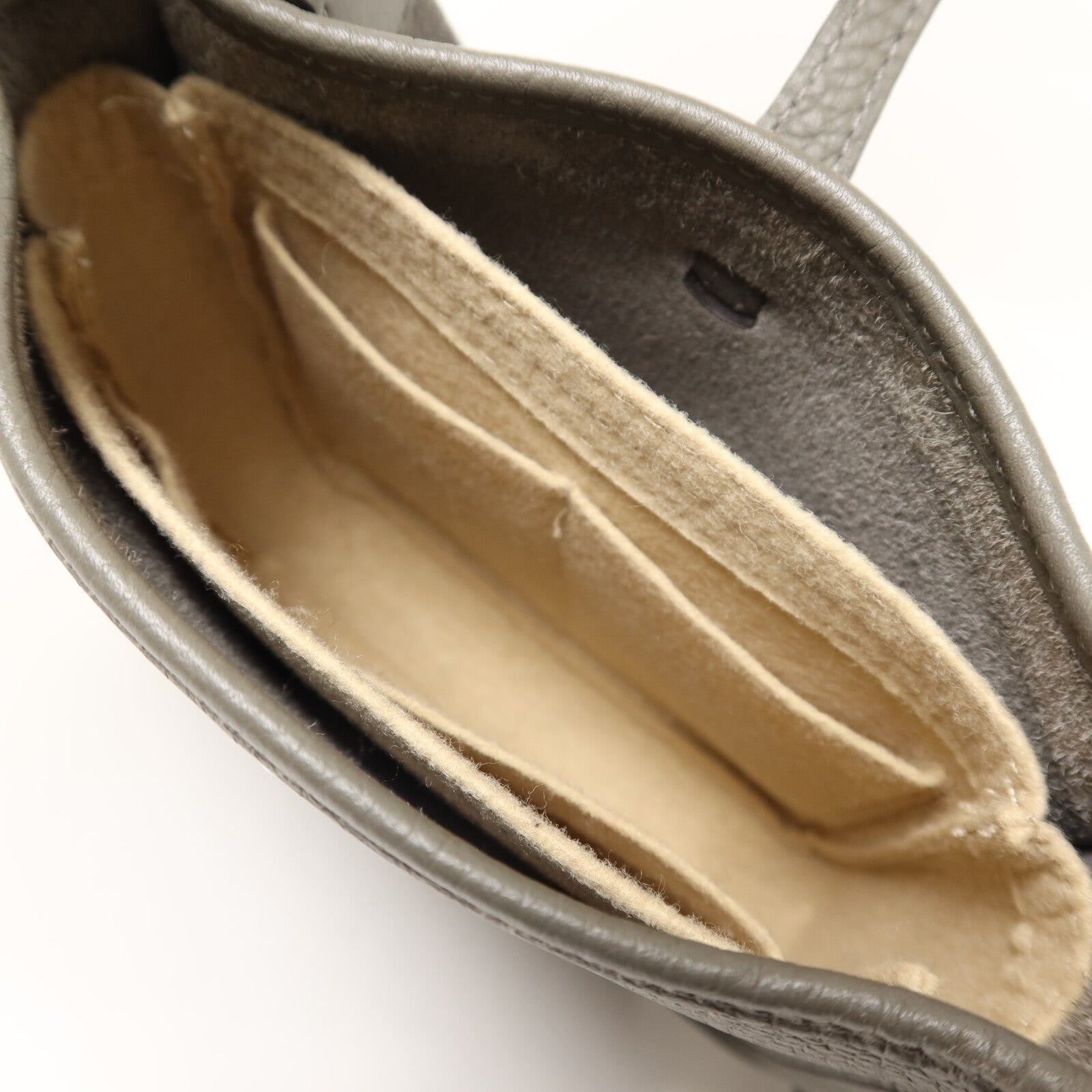 HERMES Clemence皮革Evelyne TPM肩背袋Gris Meyer