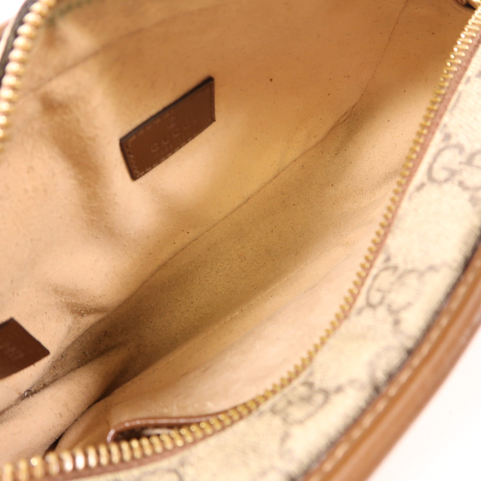 GUCCI 塗層帆布Shoulder Bag金扣肩背袋