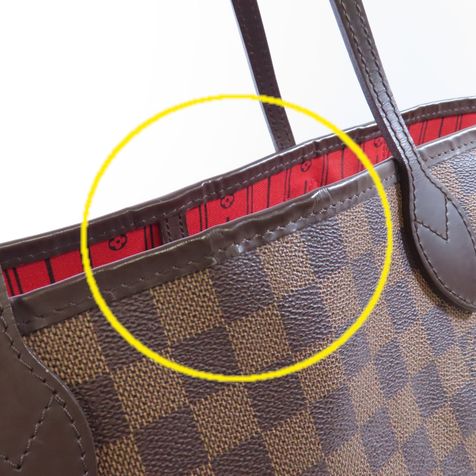 LOUIS VUITTON 【激減優惠】Damier Ebene Neverfull GM Tote Bag金扣肩背袋啡色