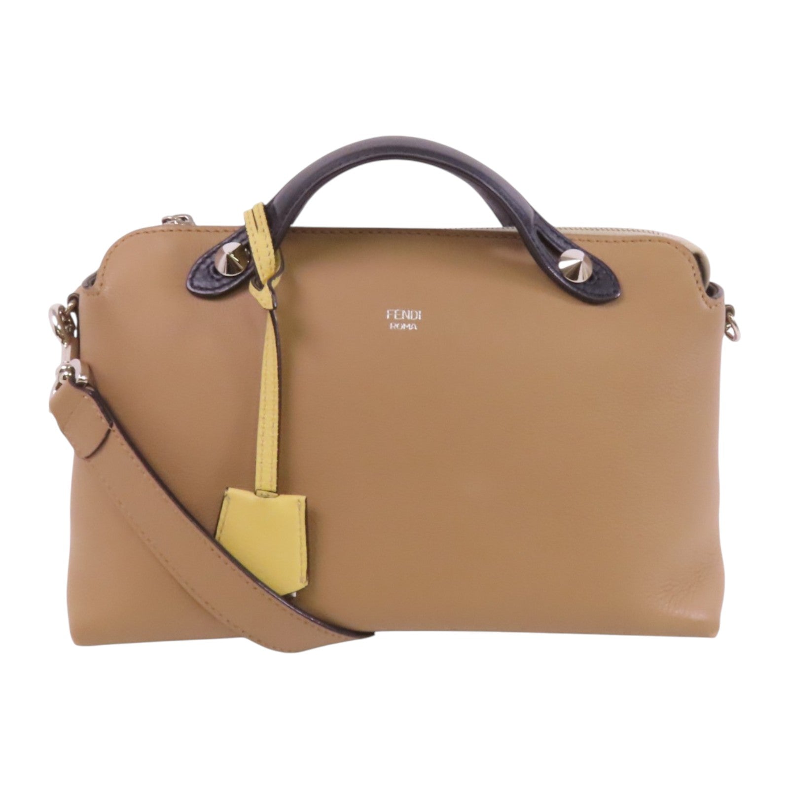 FENDI 牛皮皮革By The Way銀扣手挽肩背兩用袋