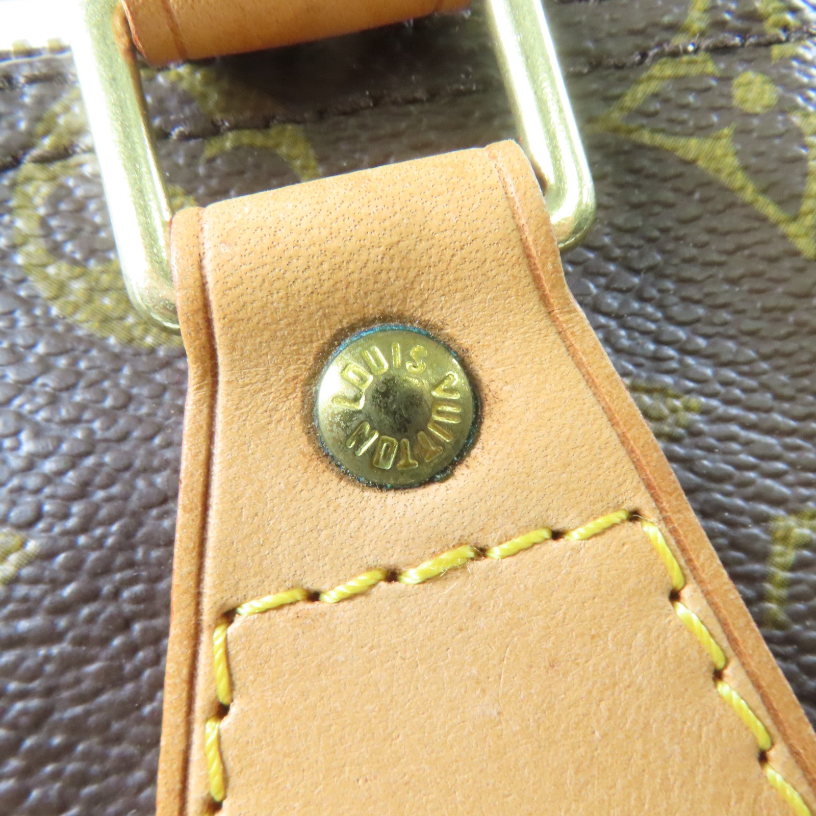 LOUIS VUITTON Monogram Speedy 25金扣手挽袋啡色