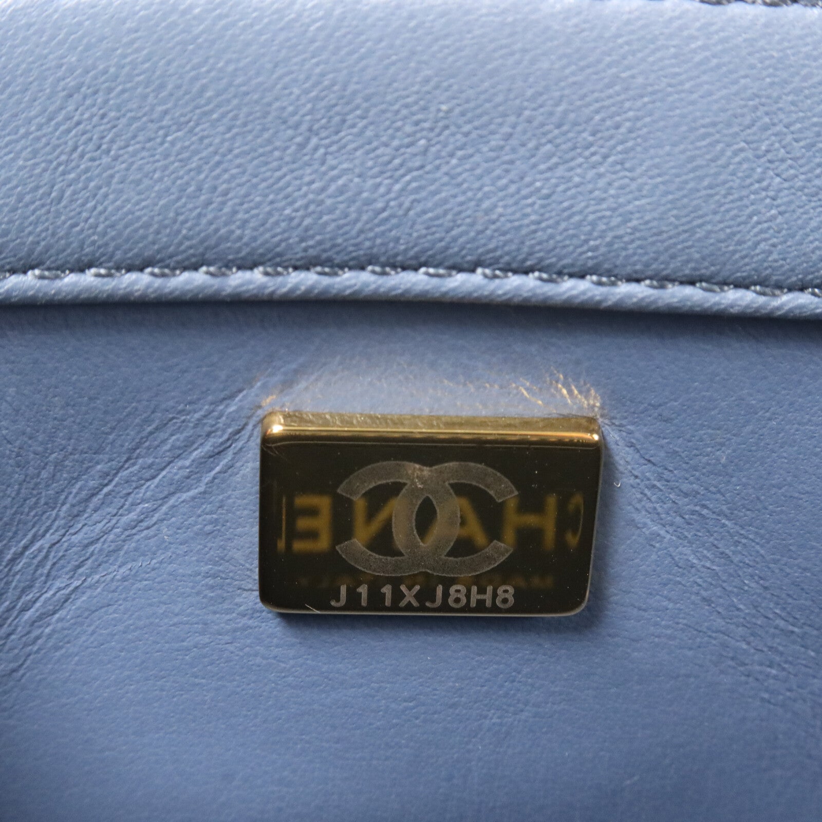 CHANEL 羊皮皮革Mini Classic 20 Gold Ball鏈帶肩背袋