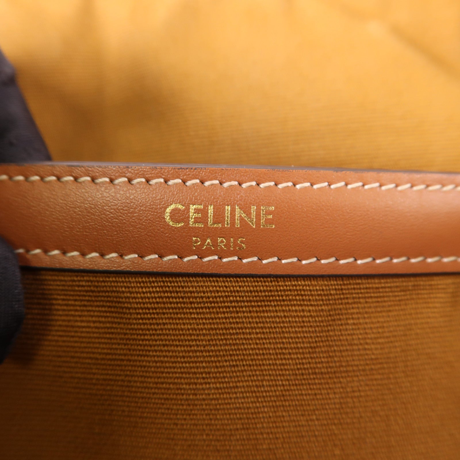 CELINE GHW Medium Backpack Foico Rucksack 117902 Coated Canvas Brown