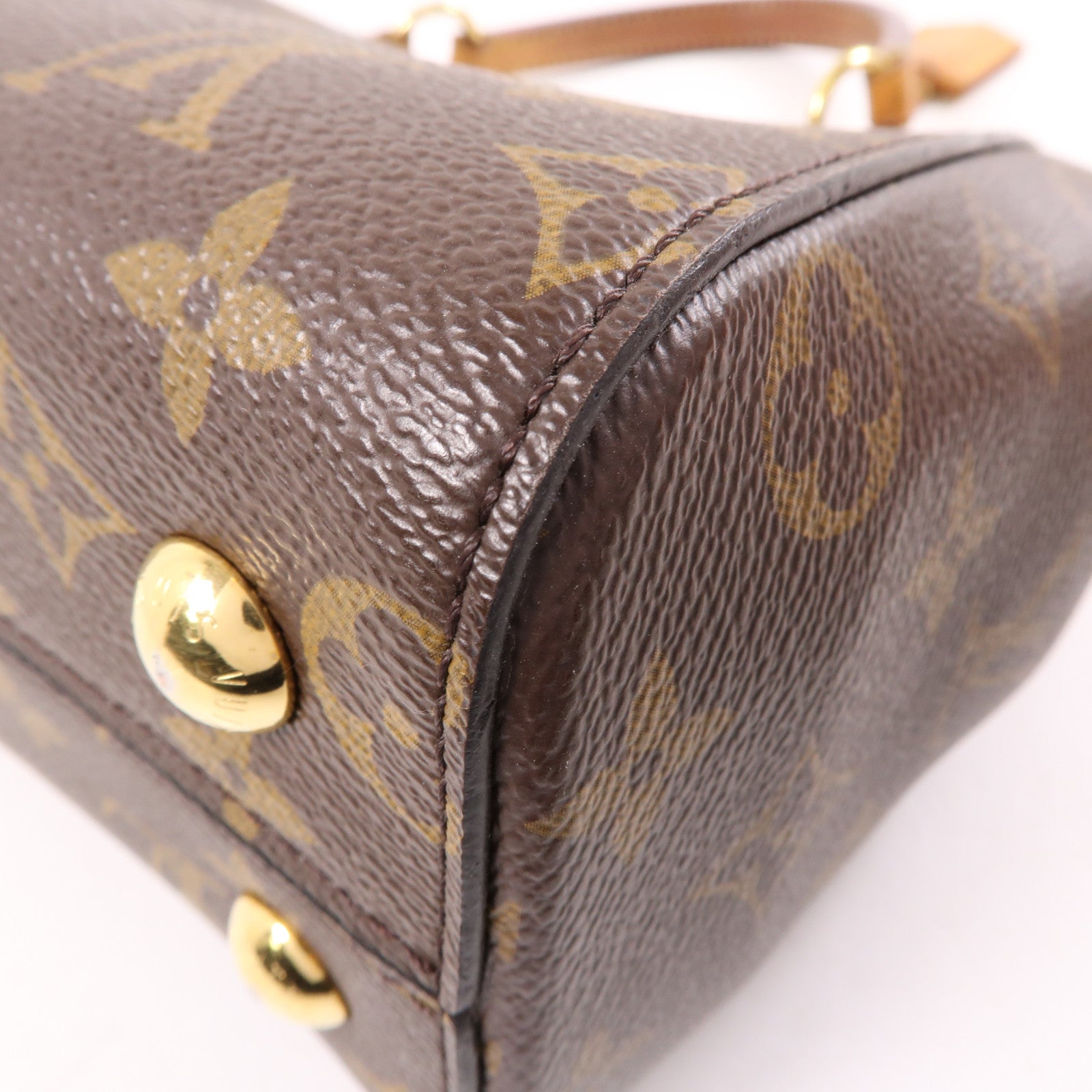 LOUIS VUITTON Monogram Cluny BB金扣手挽肩背兩用袋啡色