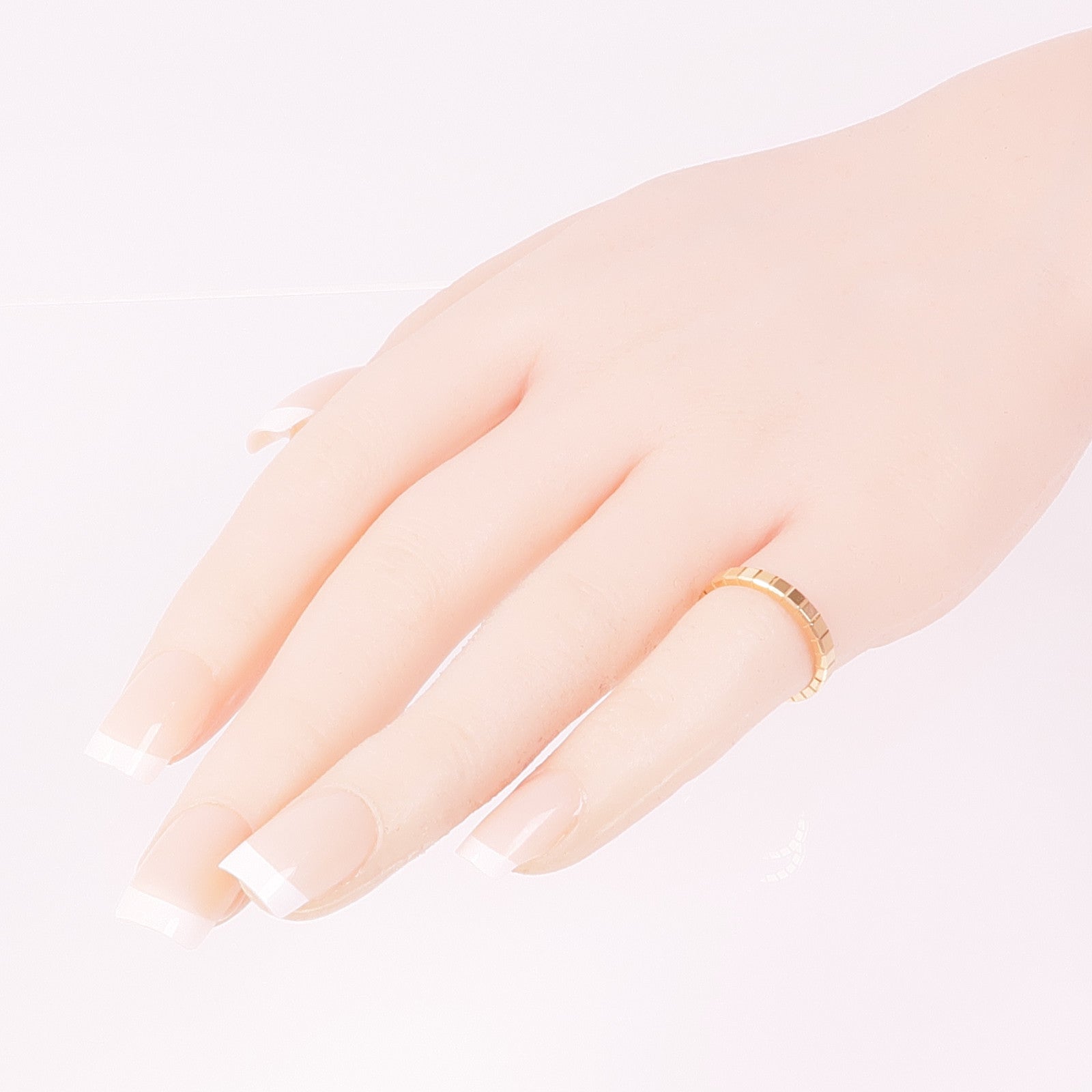 Chopard 18K玫瑰金Ice Cube Ring戒指Chopard#48/US#4.5
