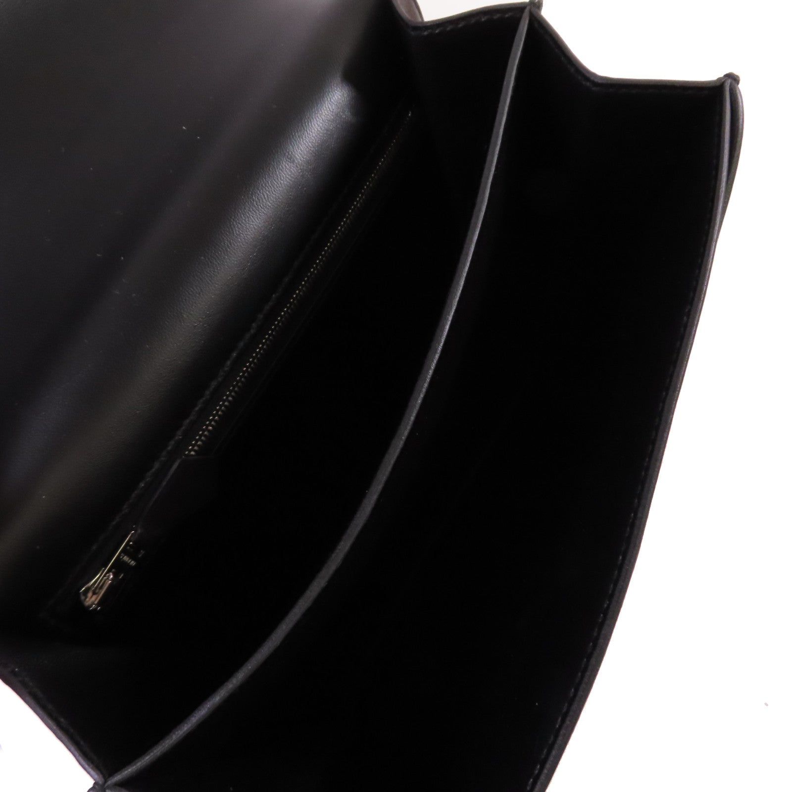 HERMES Evercolor皮革2002 Shoulder Bag銀扣肩背袋Noir黑色