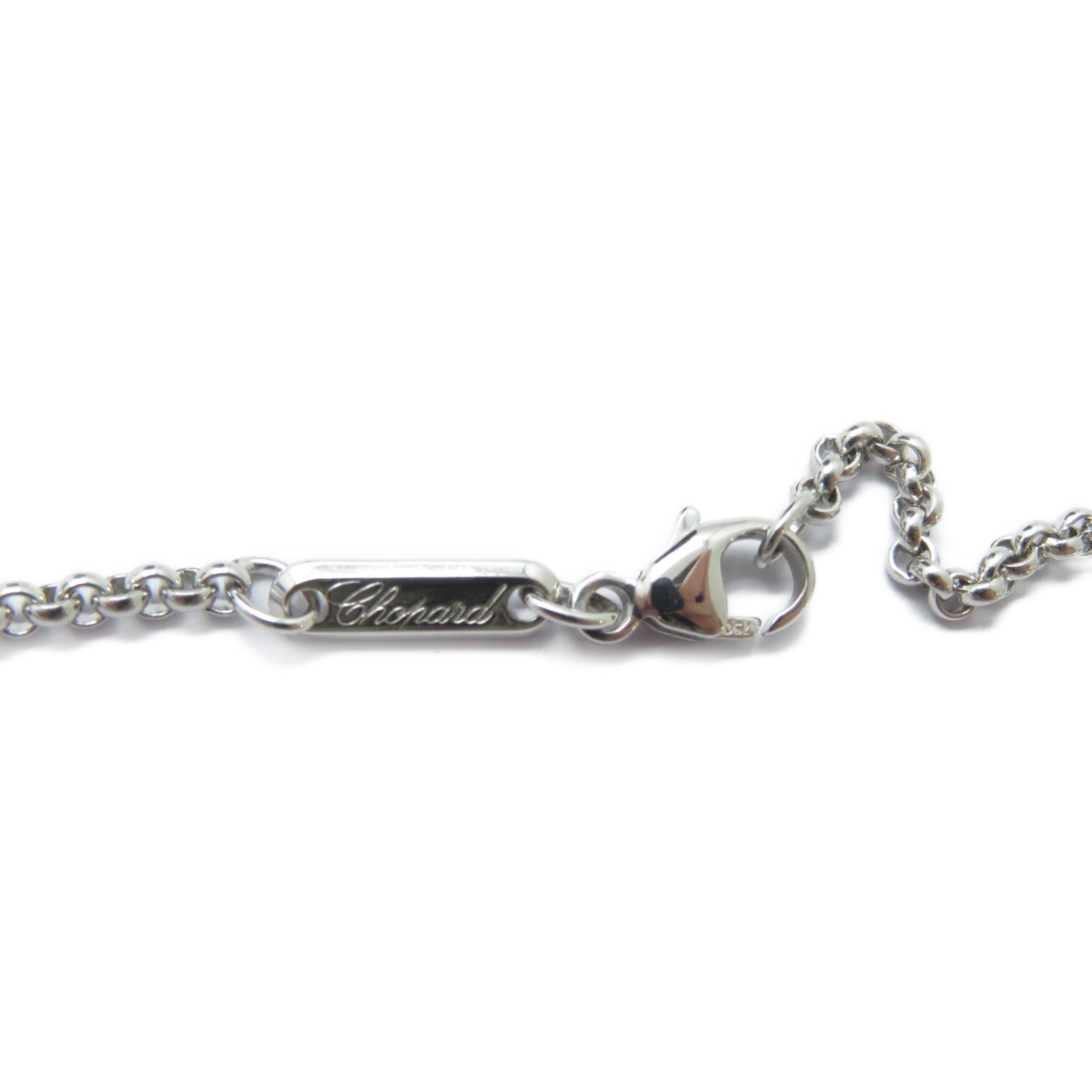 Chopard 18K白金Happy Diamond Necklace鑽石項鍊