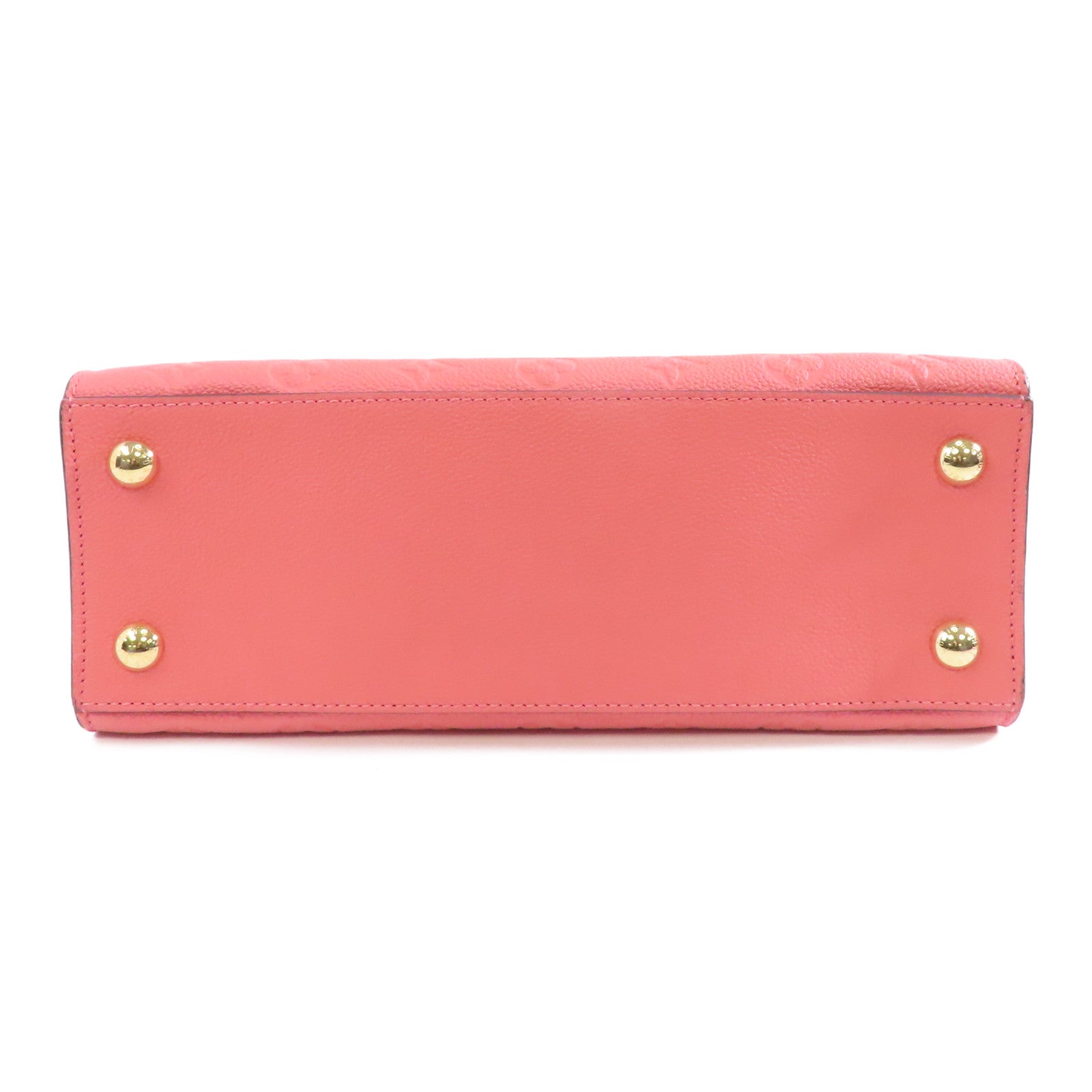 LOUIS VUITTON 【激減優惠】Monogram Empreinte Neuf MM金扣手挽肩背兩用袋粉紅色