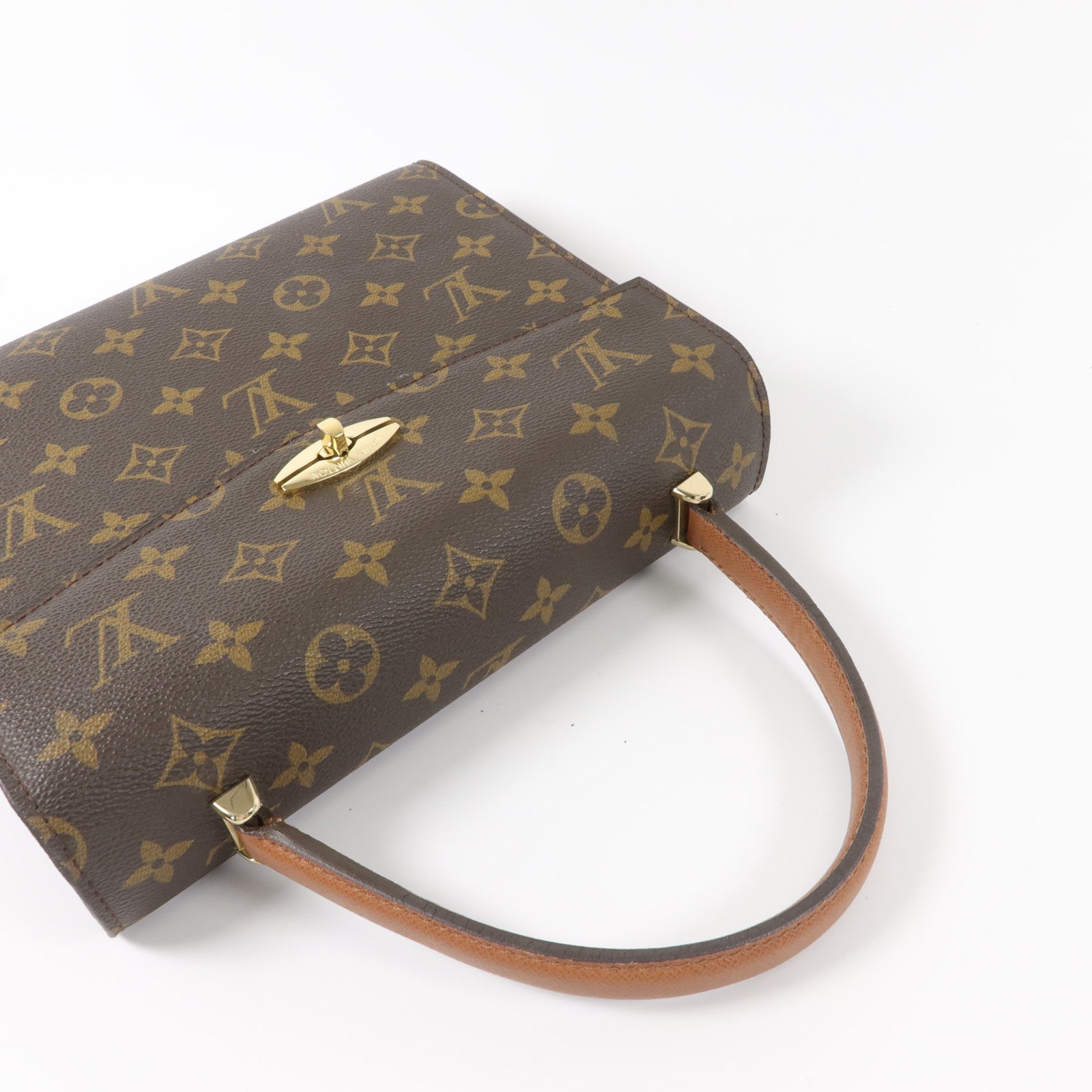 LOUIS VUITTON Monogram Malesherbes金扣手挽袋