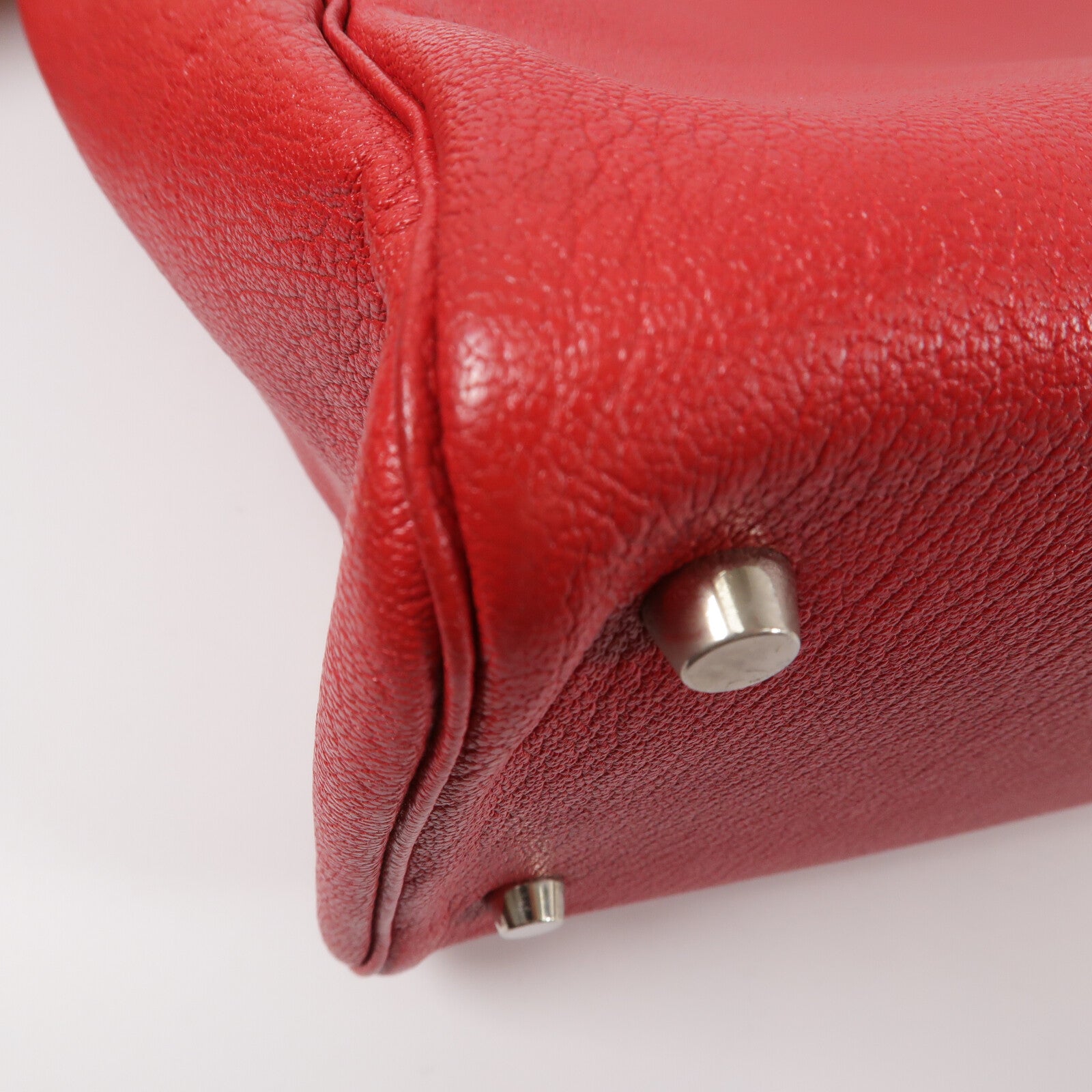 HERMES Fjord皮革Cabana 35肩背袋Rouge H