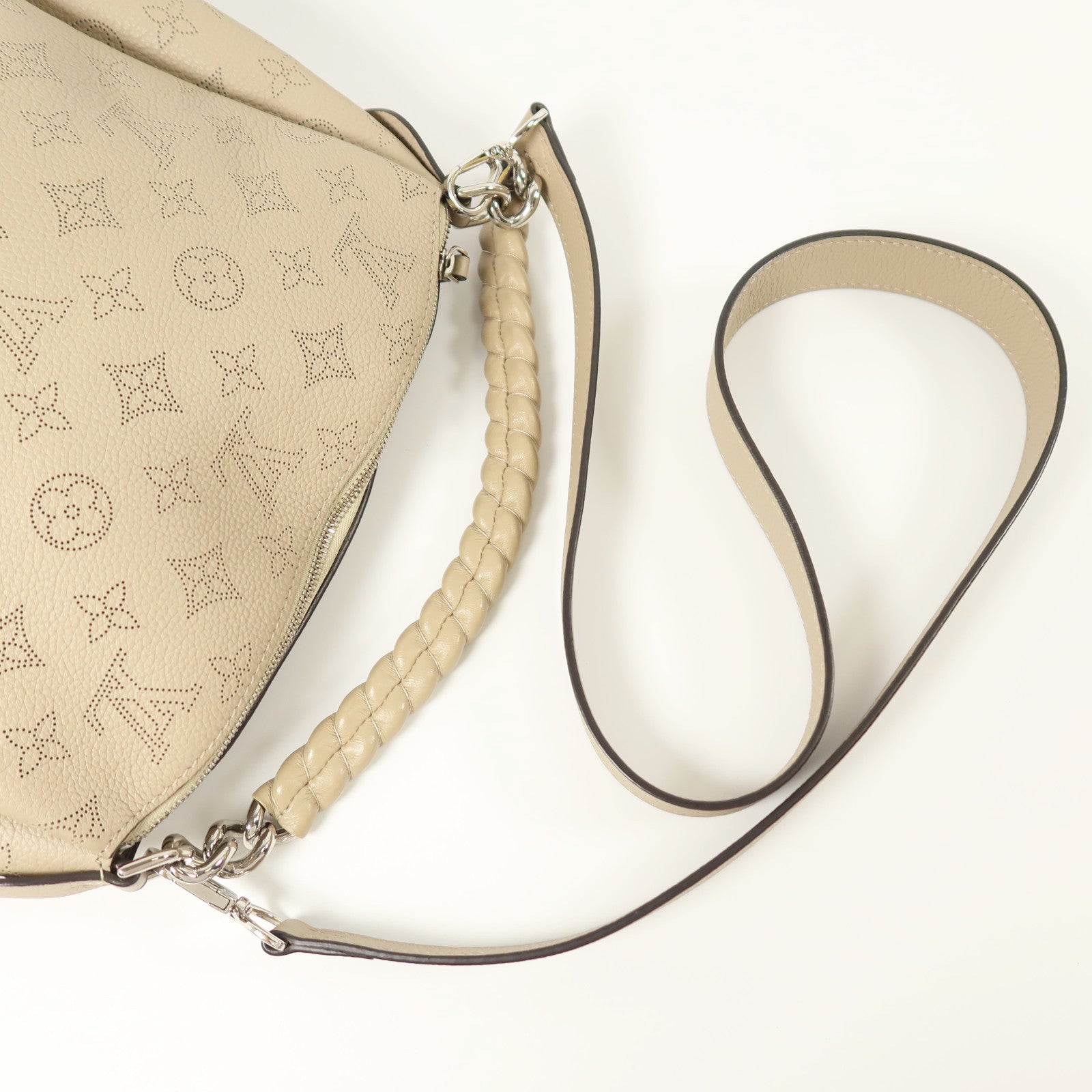 LOUIS VUITTON Mahina Babylon Chain BB銀扣手挽肩背兩用袋
