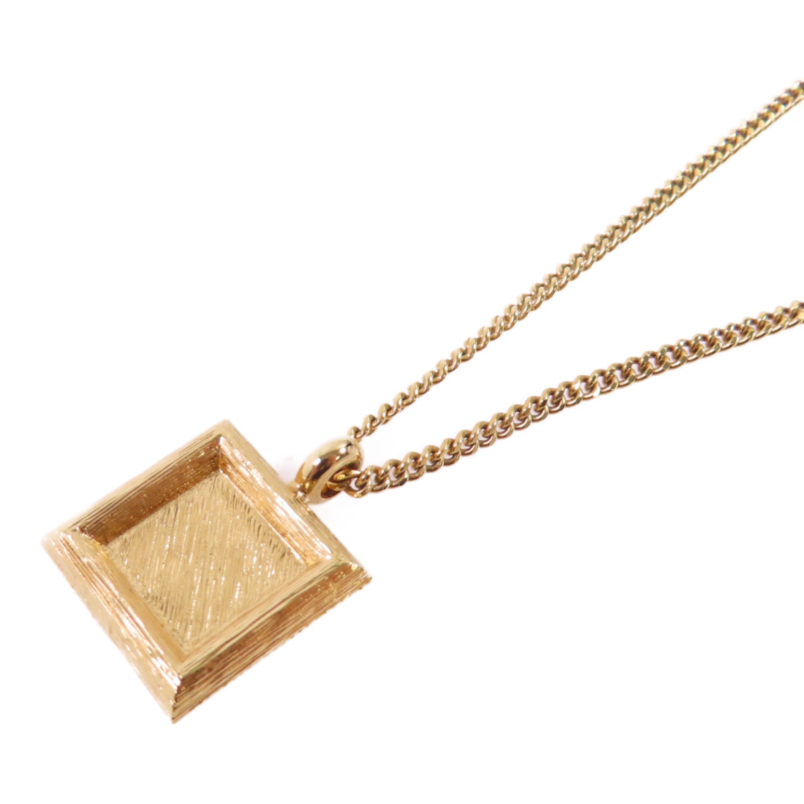 CHANEL 金屬CC Necklace金扣項鏈金色/粉紅色