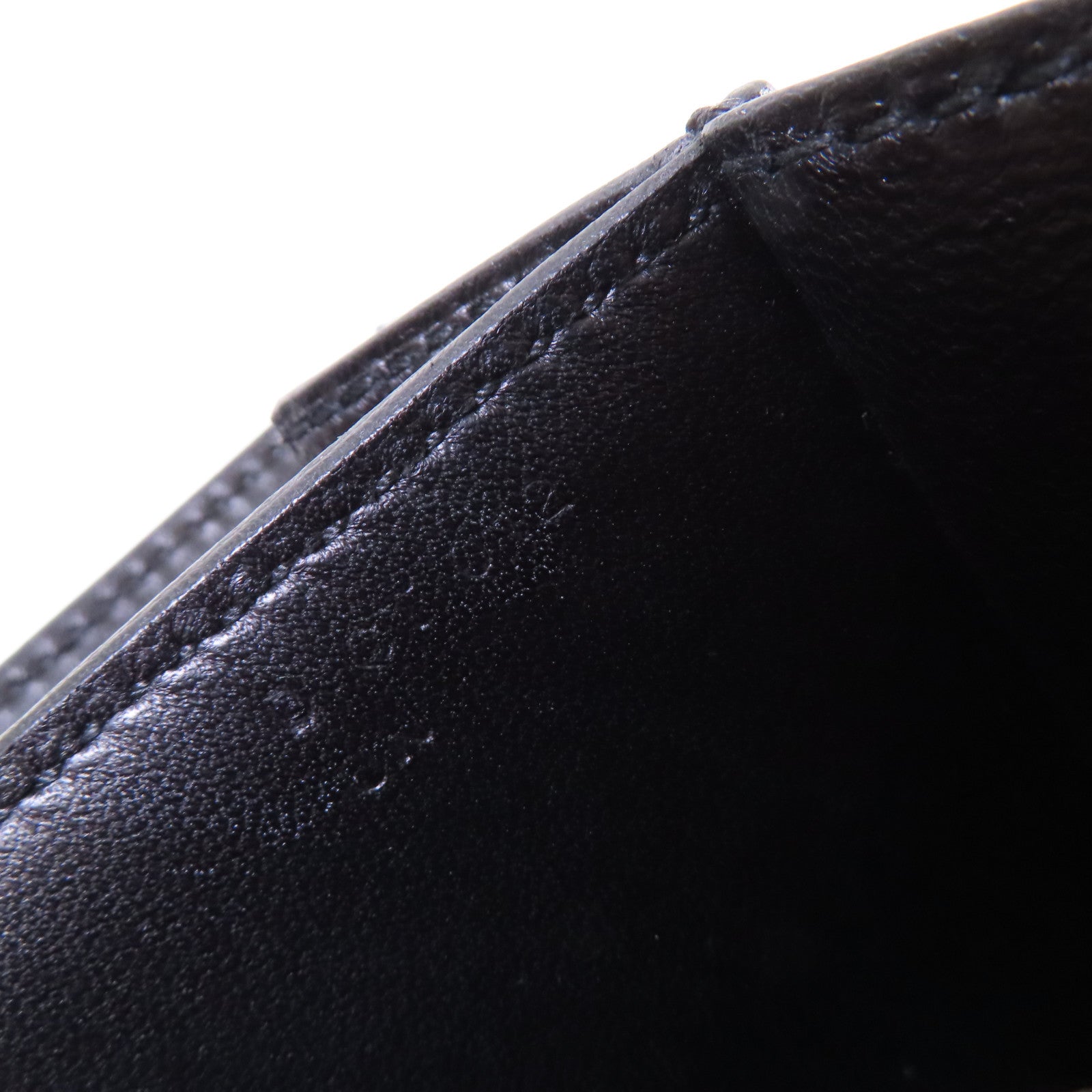 HERMES Evercolor皮革2002 Shoulder Bag銀扣肩背袋Noir黑色