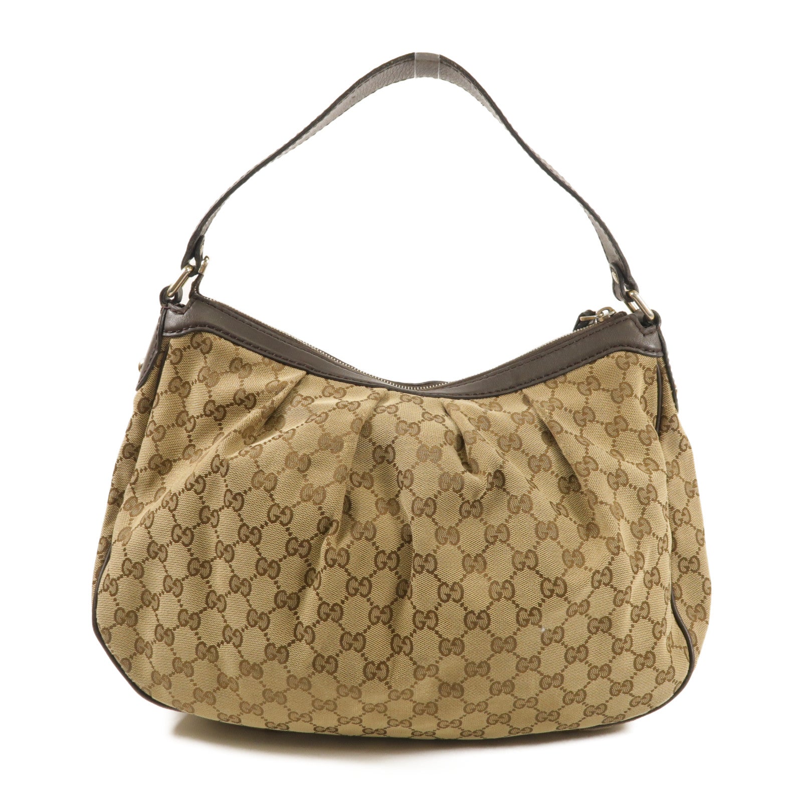 GUCCI GG GHW Shoulder Bag 232955 Canvas Brown